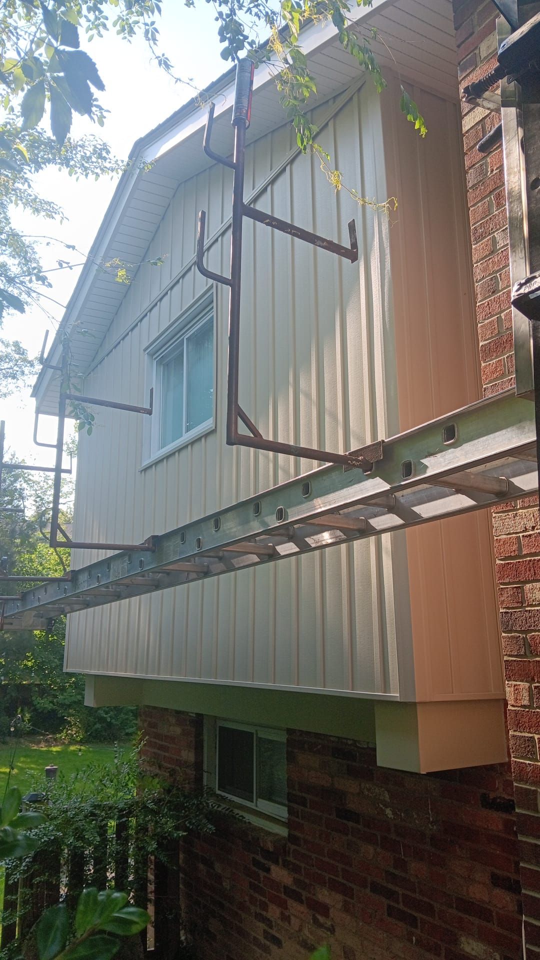 Fairfax: Residential Siding Replacement with CertainTeed 8" Board and Batten Siding in Desert Tan by RM Banning, Inc.