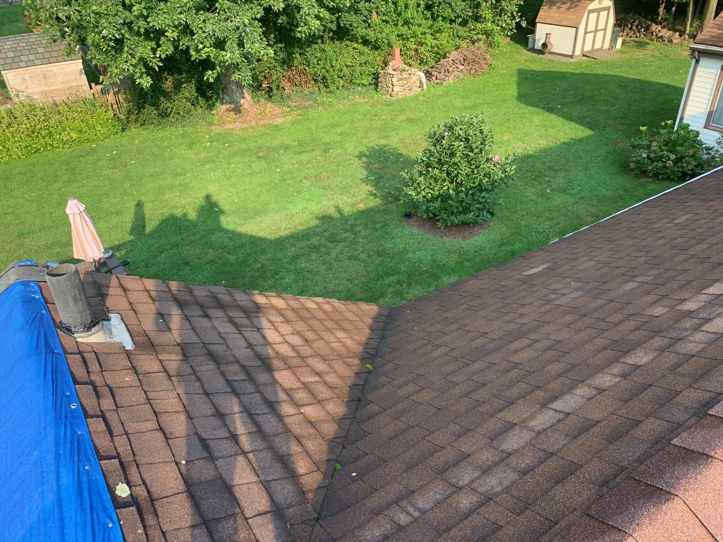 Residential Roofing Installation using Owens Corning Duration Brownwood by A Plus Exterior