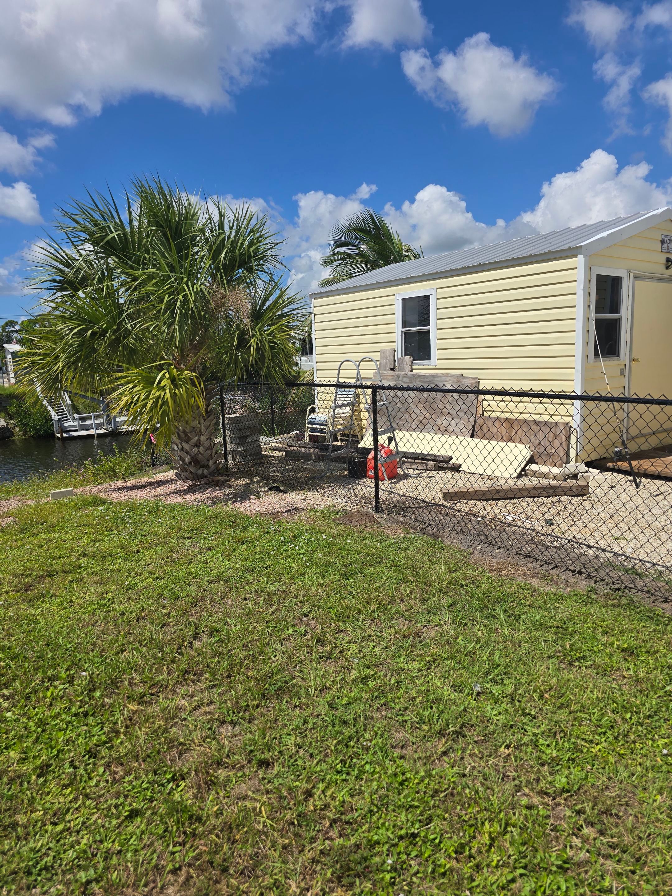 Englewood Waterfront Property Chain Link and Vinyl Fence Installation by True Fence LLC