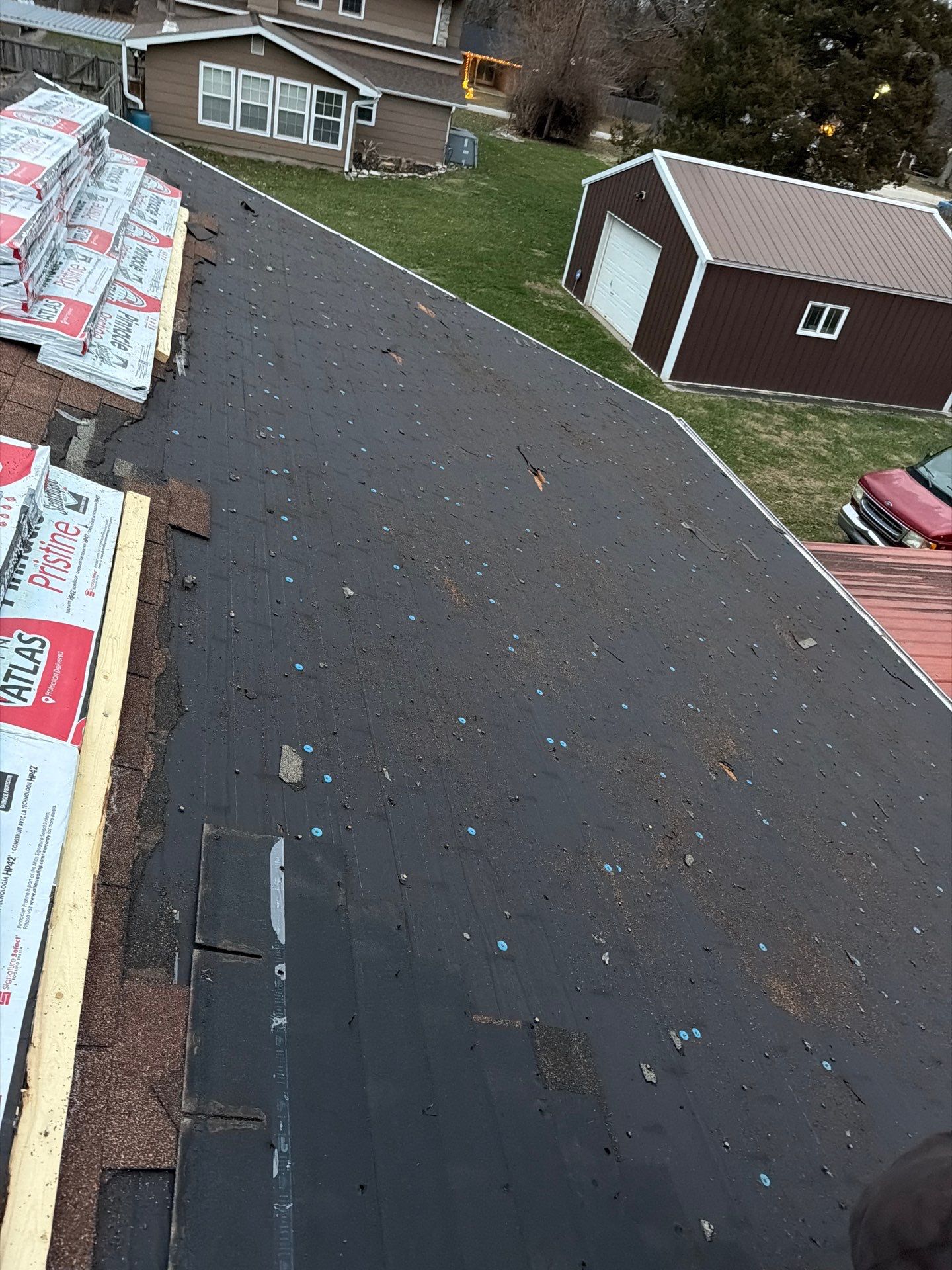Residential Roofing Install - Atlas Pinnacle Pristine Shingles - Color Morning Harvest  by Titan Commercial & Residential Roofing 