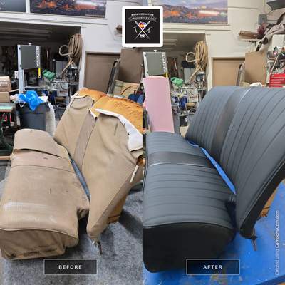 Vintage Auto Reupholstery - Bench Seat