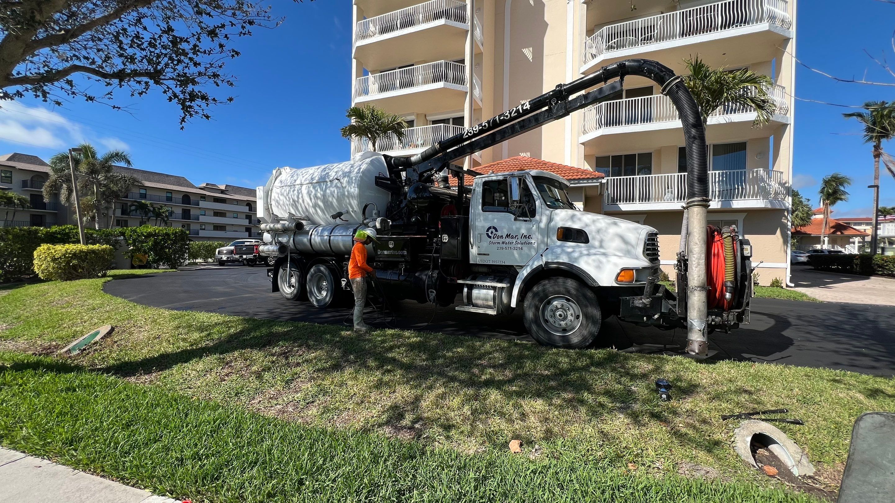 Condo Complex Stormwater System Maintenance by Don Mar, Inc. Storm Water Solutions