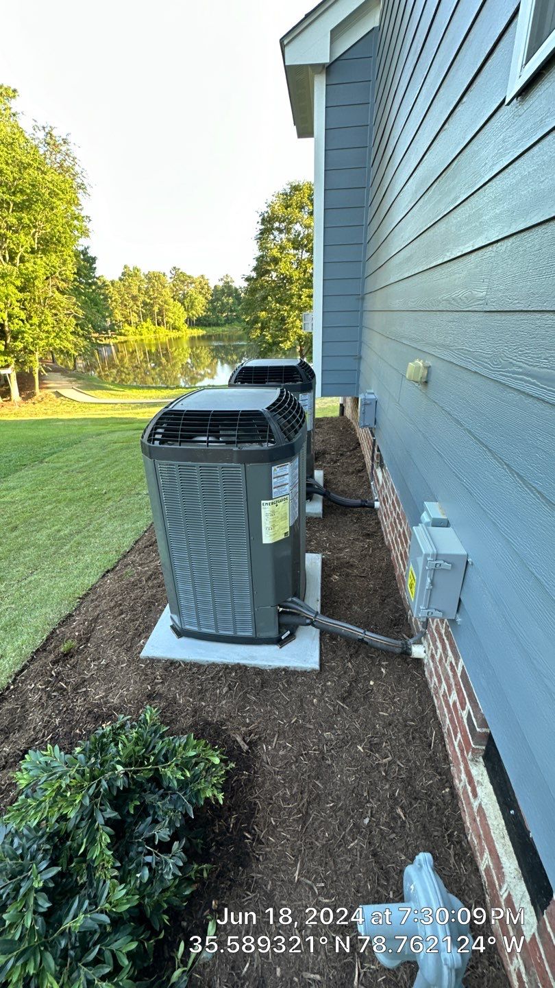 2 Trane XV20i Split System Install by Nick's Mechanical LLC.