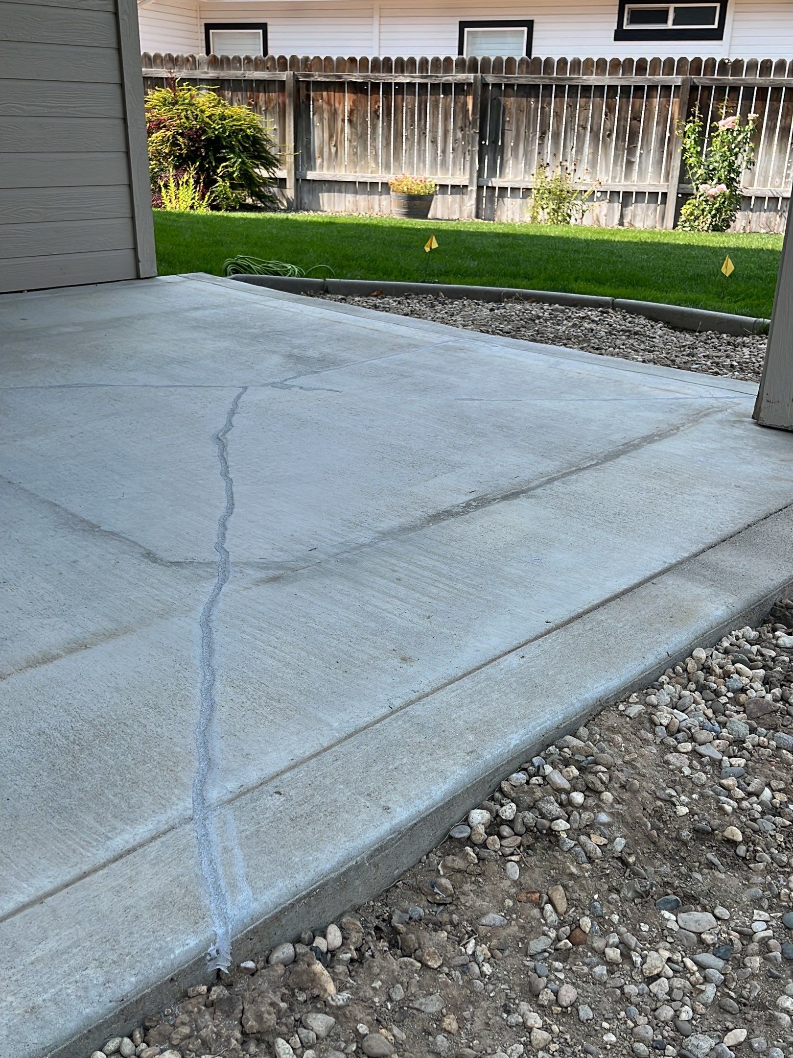 Large Crack Repair for Joel by Mr. Mudd Concrete