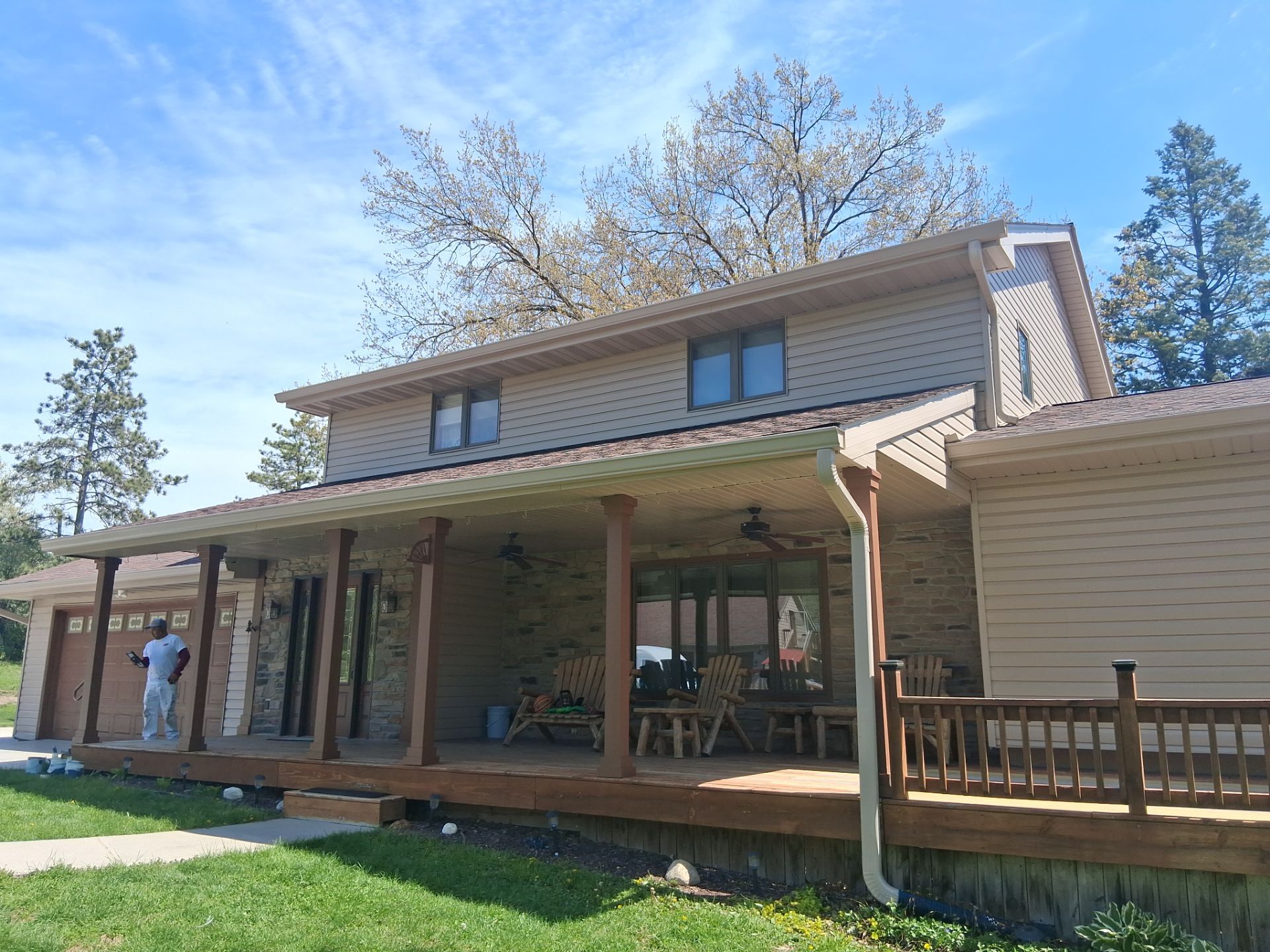 Residential Exterior Repaint Including Shop and Shed  by Midwest Paint LLC