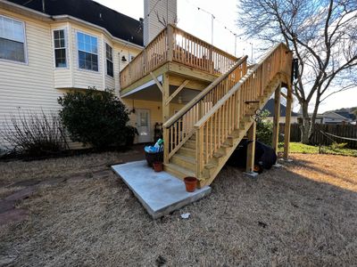 Elevated Wooden Deck Replacement and Under-Deck Ceiling in Cartersville