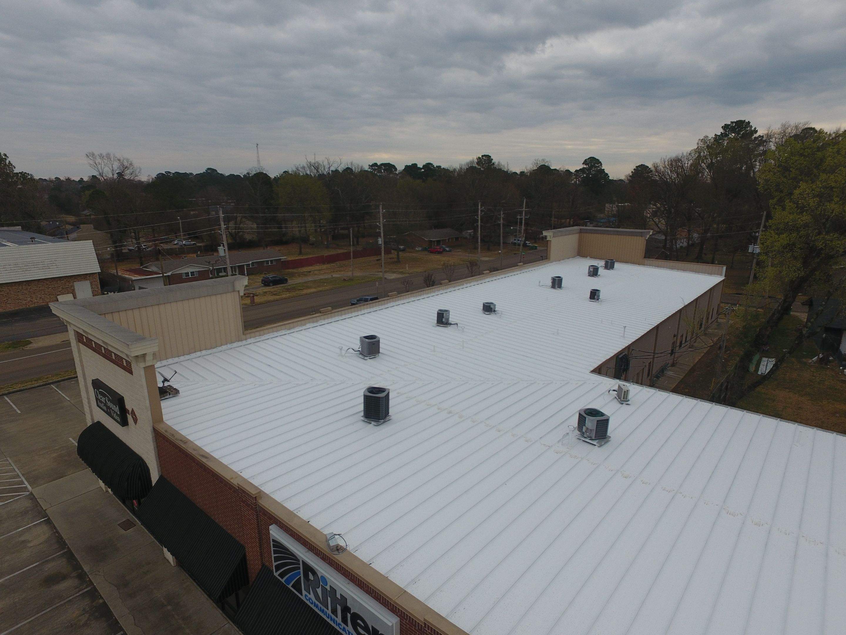 Commercial Metal Restoration System using Aldocoat Coatings by Hostetler Roofing