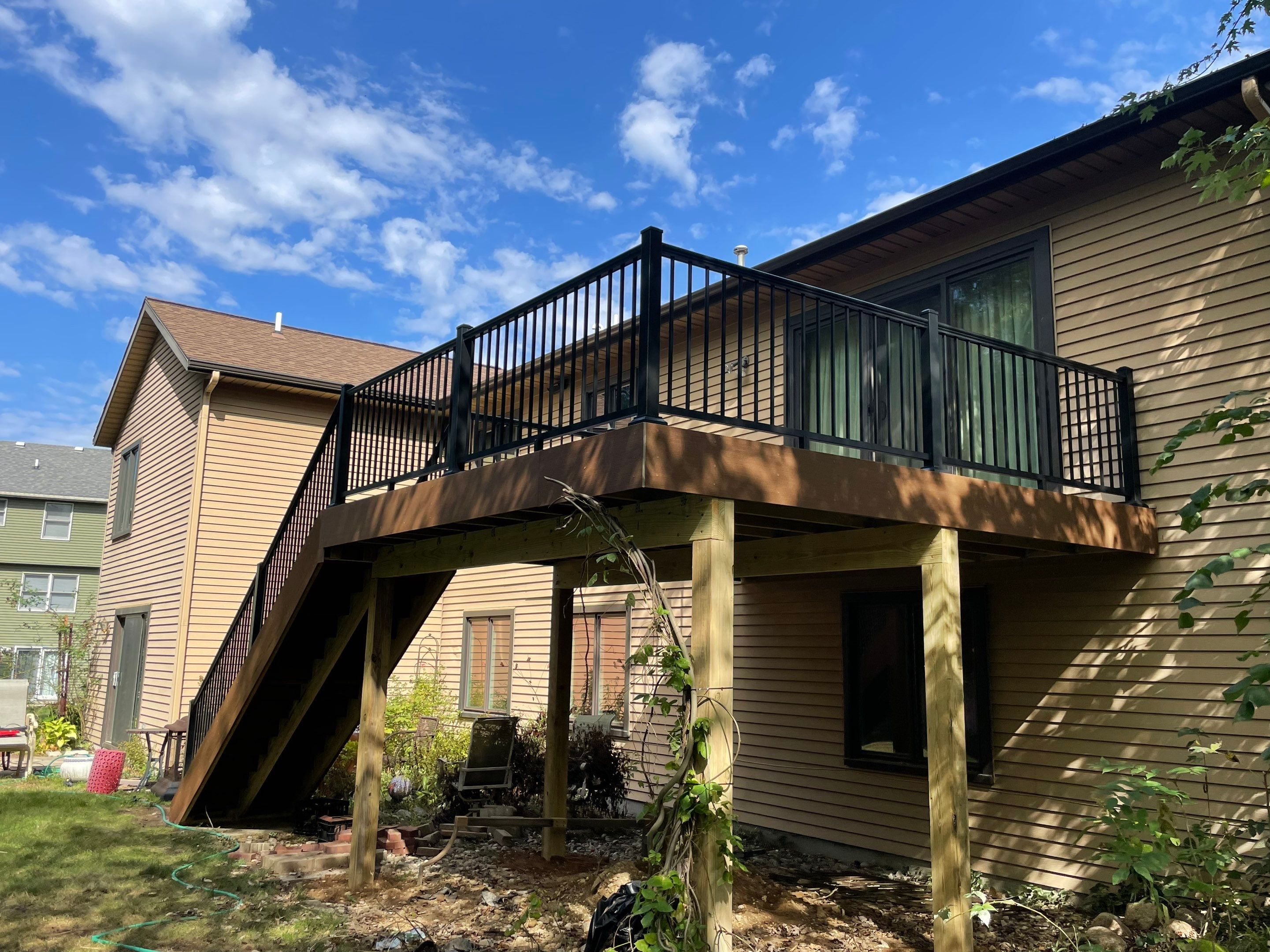 Deck Installation using TIMBERTECH DECKING by Avalon Roofing and Exteriors