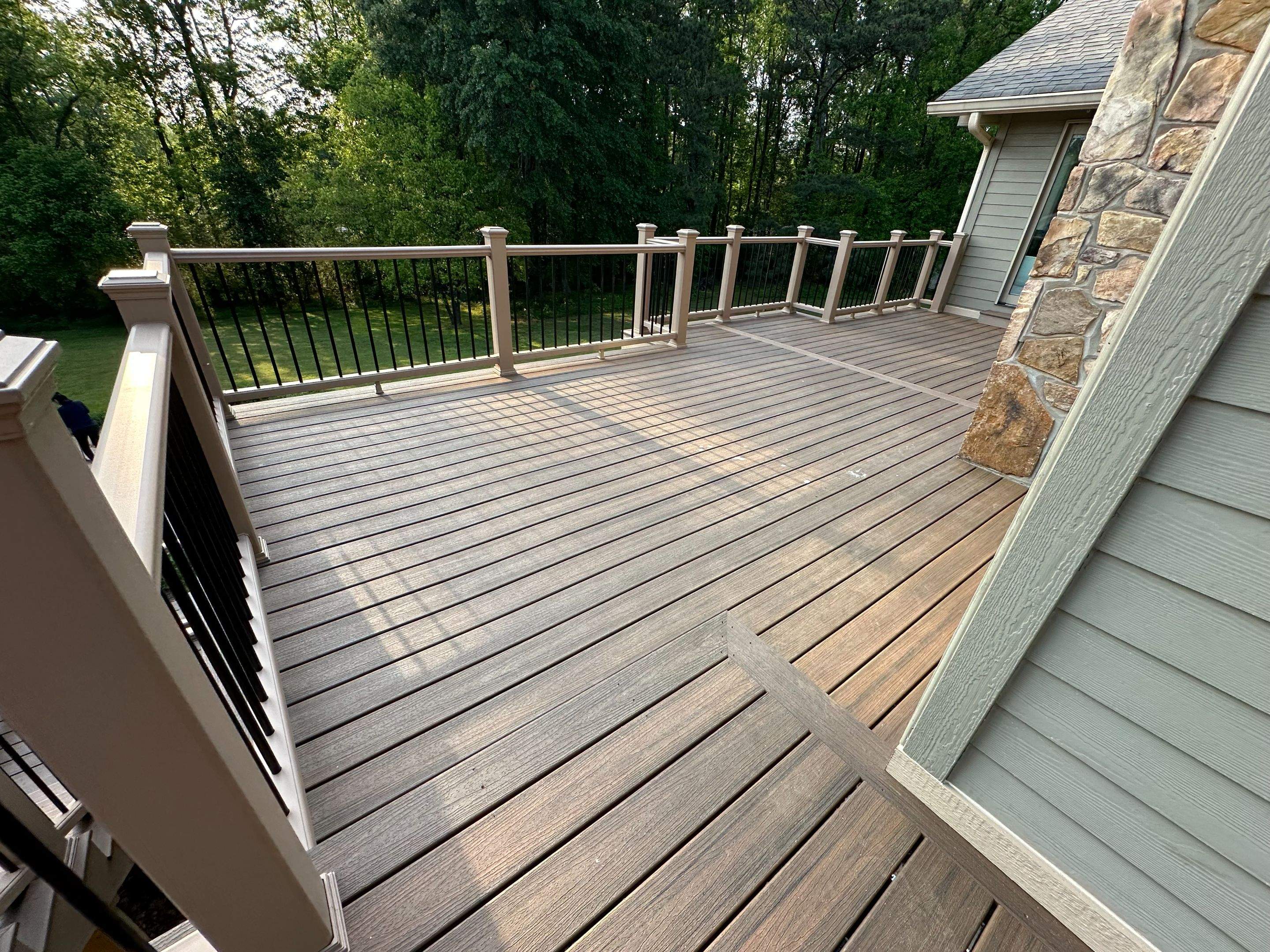 Dewey Deck Rebuild with Awning in Buford by Craftsman Deck Builders