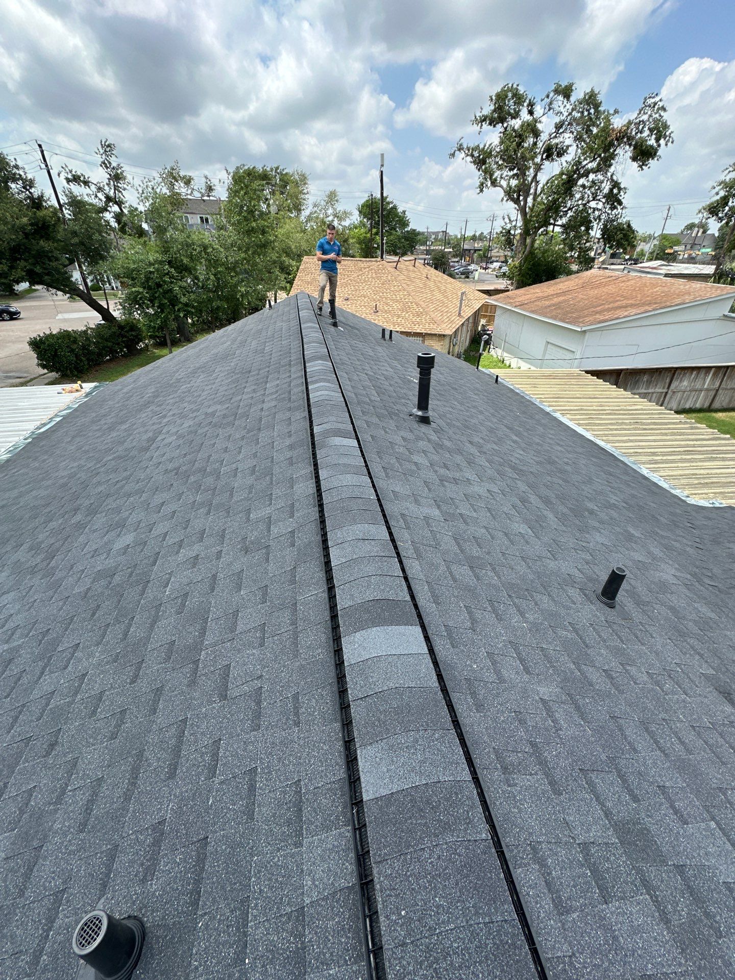 Project in Houston by Motion Roofing