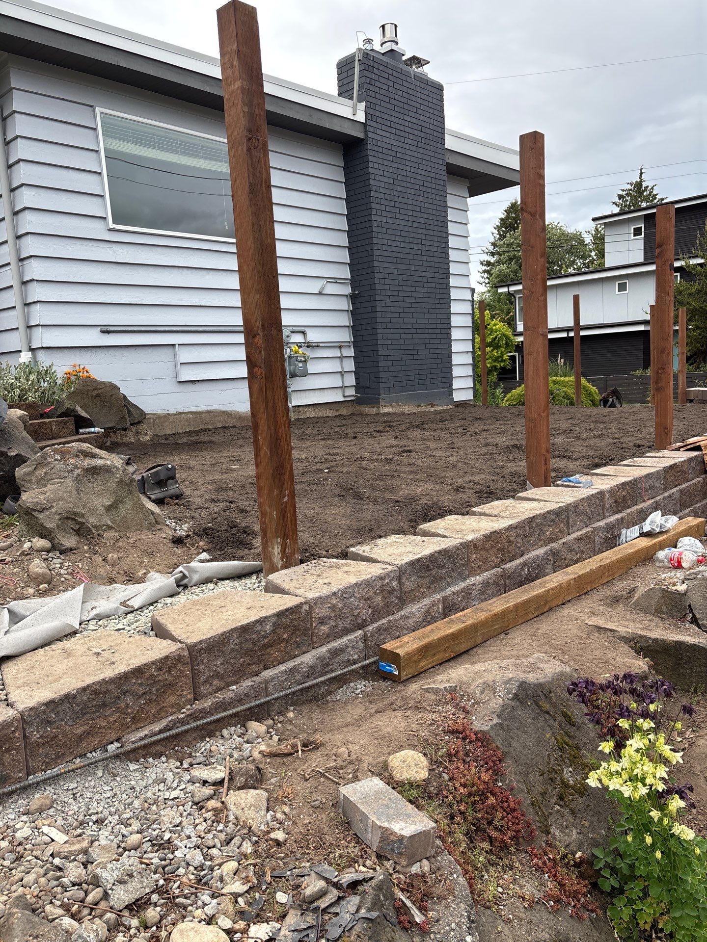 Retaining Wall & Fence Installation  by Jireh Asphalt & Concrete Inc 