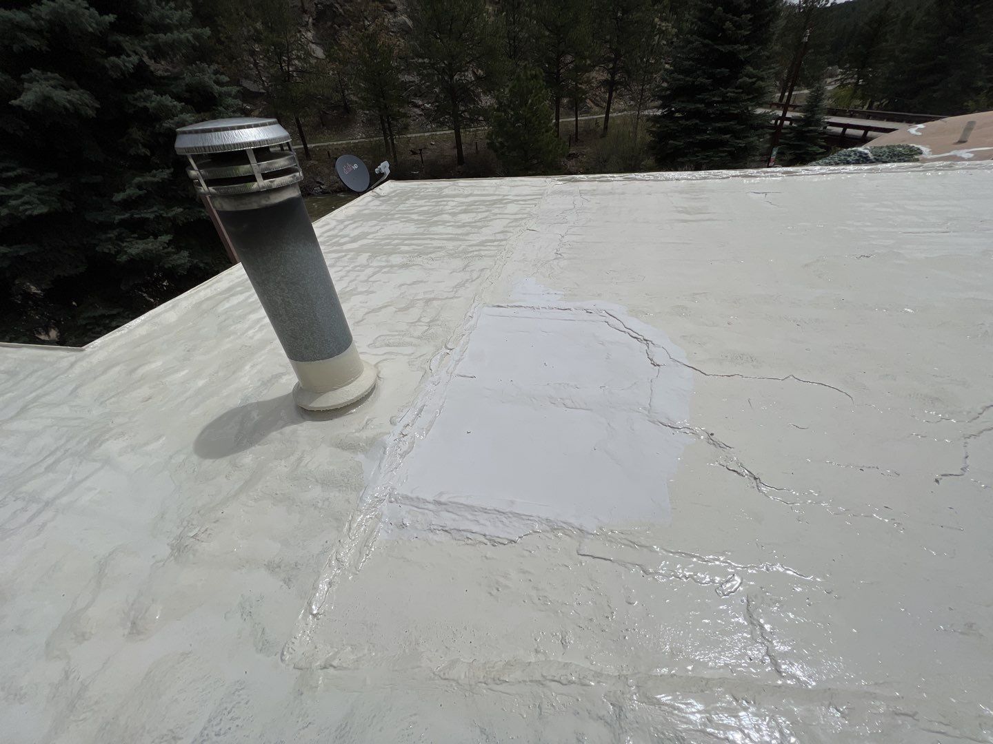 Commercial Roofing Installation using CASTAGRA ECODUR COATING by A to Z Roofing