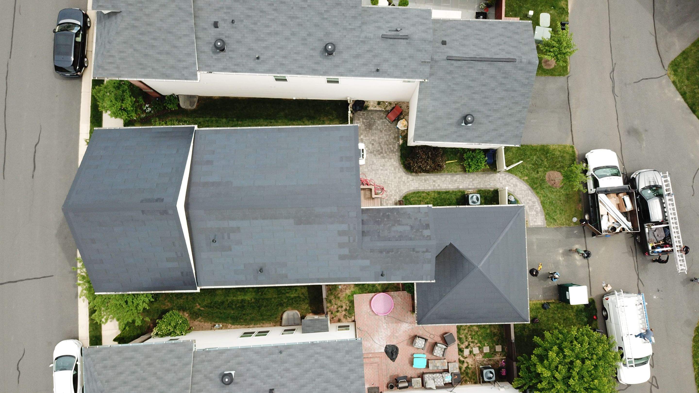 Tesla Solar Roof using Tesla Solar Roof V3 tiles by American Home Contractors