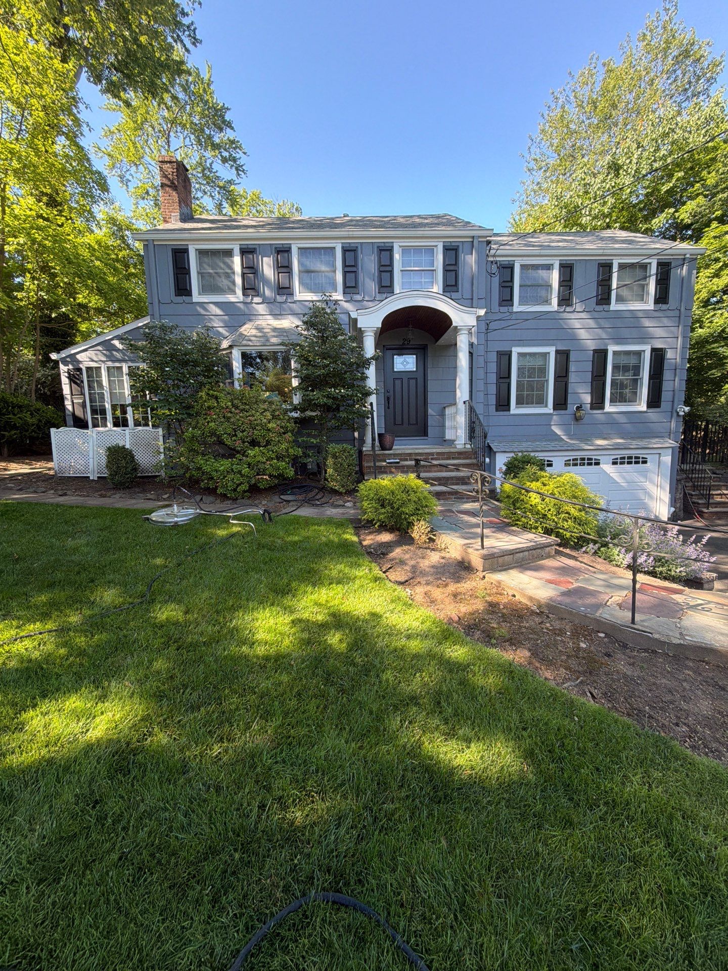 Exterior Painting and Cedar Shingle Siding Repair in Cedar Grove by Spectrum Painting, LLC