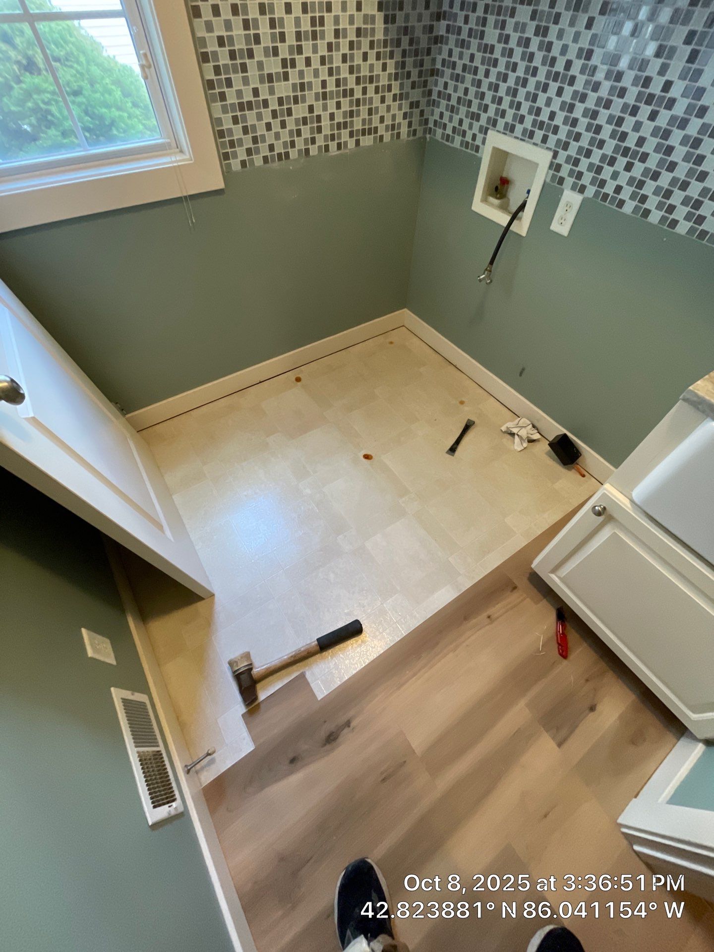 LVP Install to high traffic entry, custom threshold! by RTBaldwin Hardwood Floors