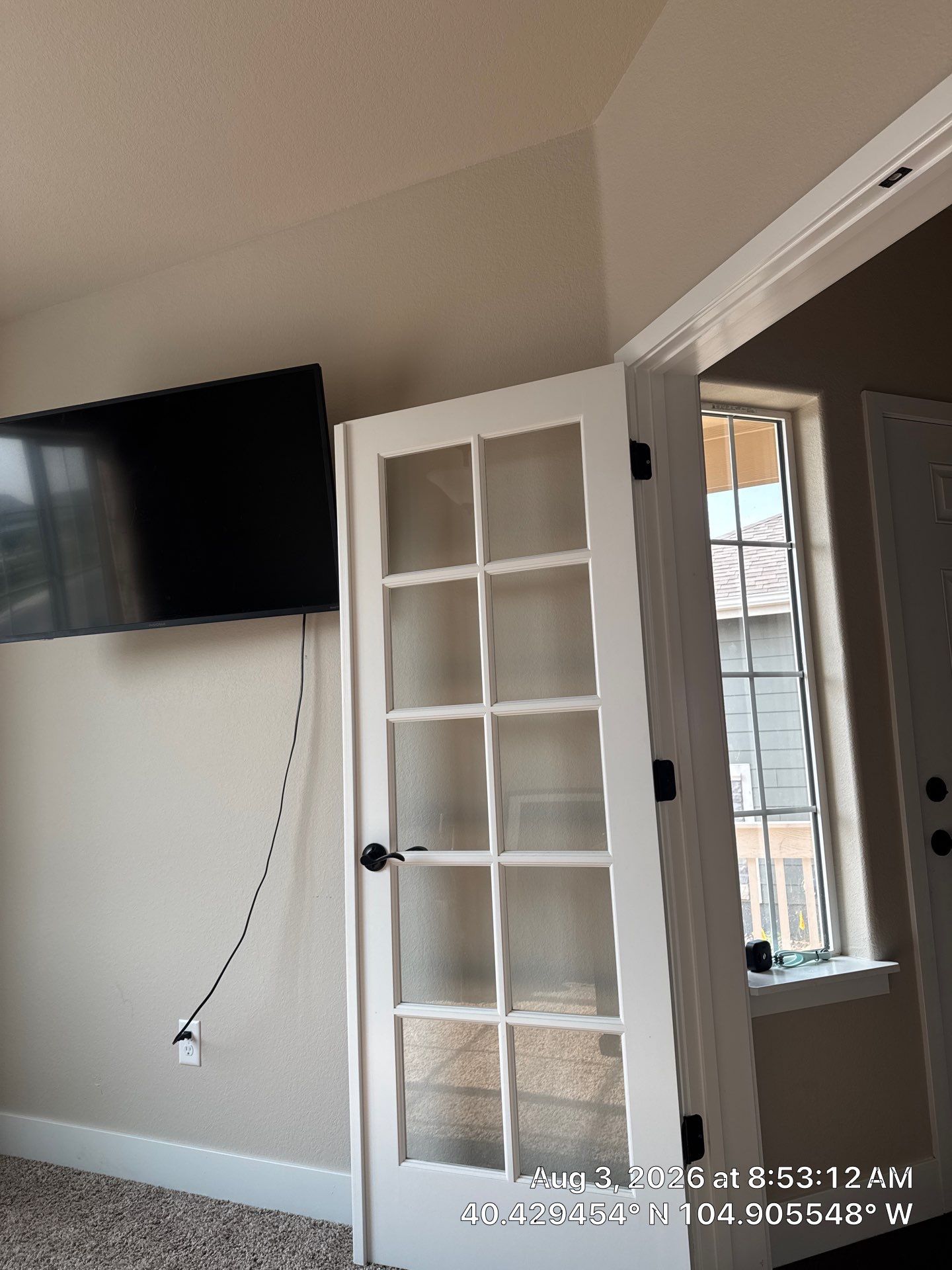 Home Office Setup With French Doors In Windsor by CompanyCam Sales Demo