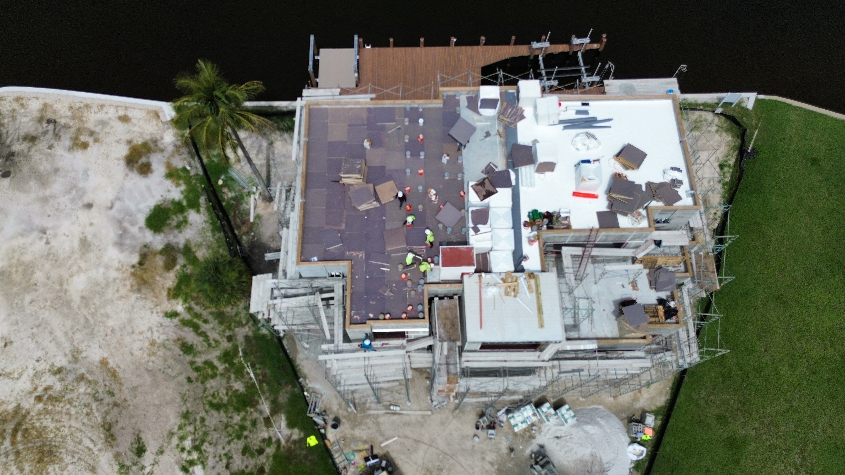 Residential Install of Flat TPO by International Roofing