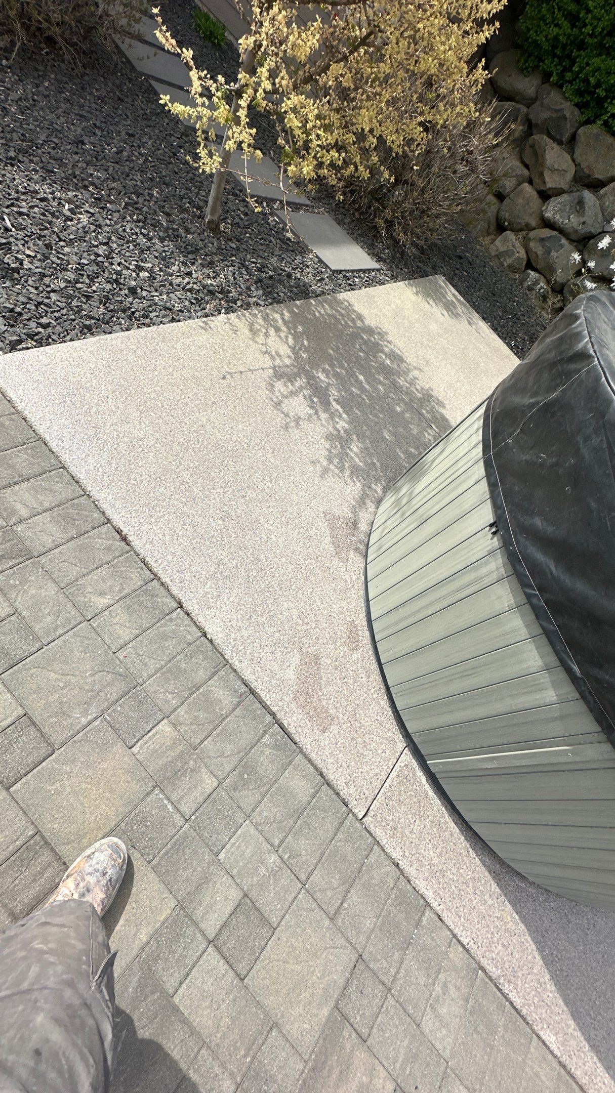 Patio Transformation using Adobe by Croc Coatings, LLC