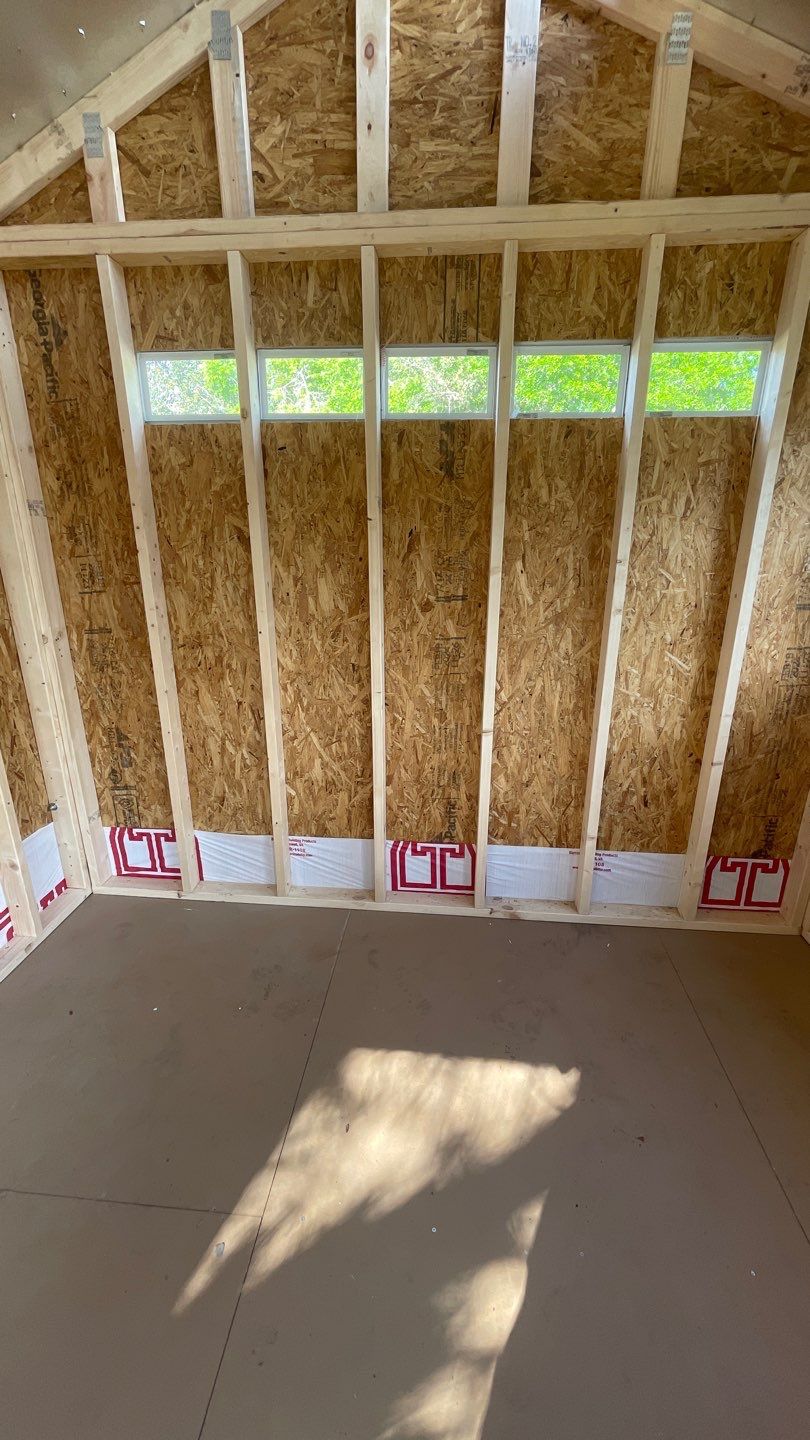 Outdoor Office Shed Interior Remodel in Longwood: From Drywall to Paint by HandyMangum