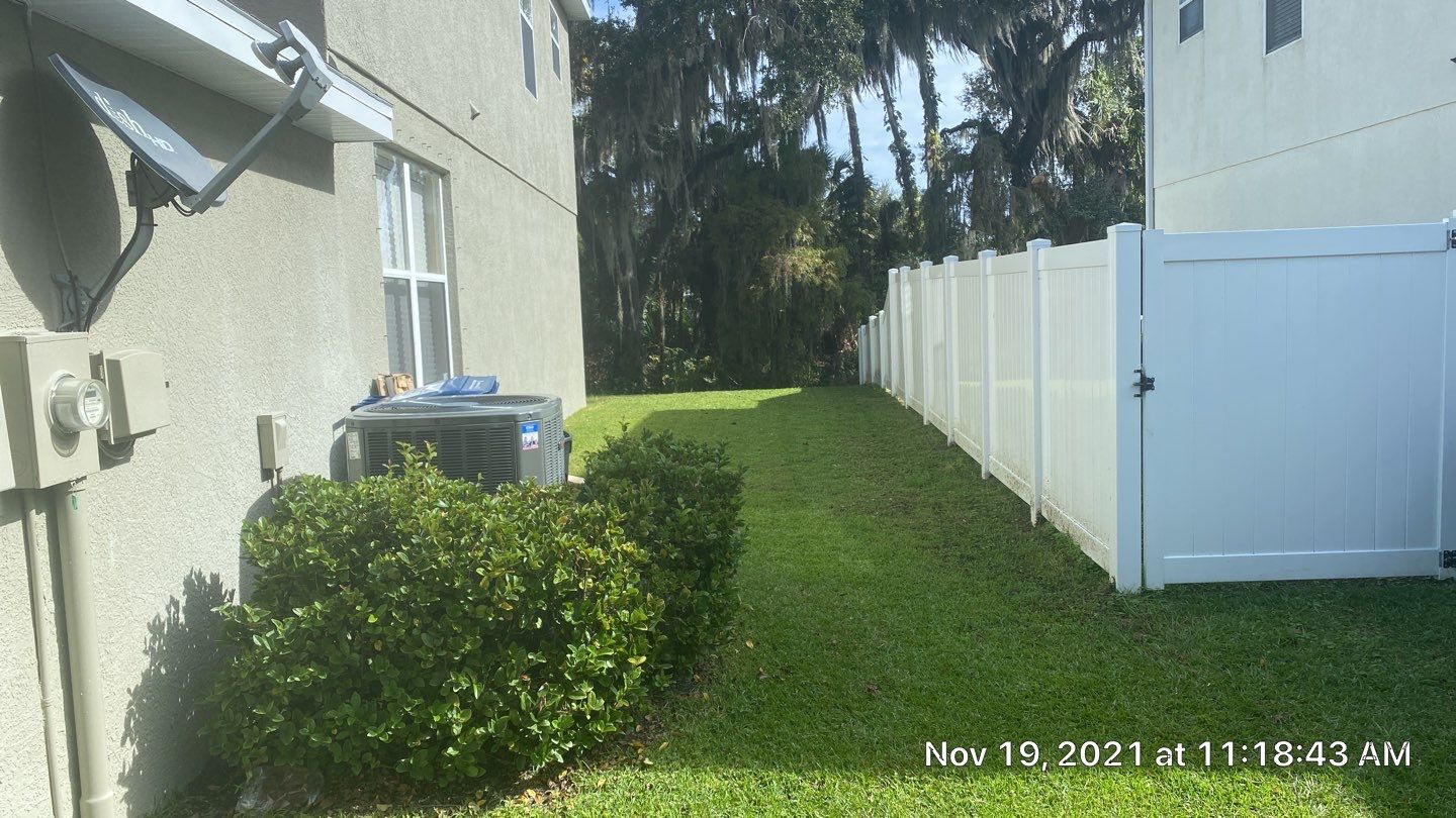 Bradenton, FL 6 ft. Tall White Vinyl Privacy Fence Installation and 4 ft. Spaced Picket Vinyl  by Asap fence and gates, LLC