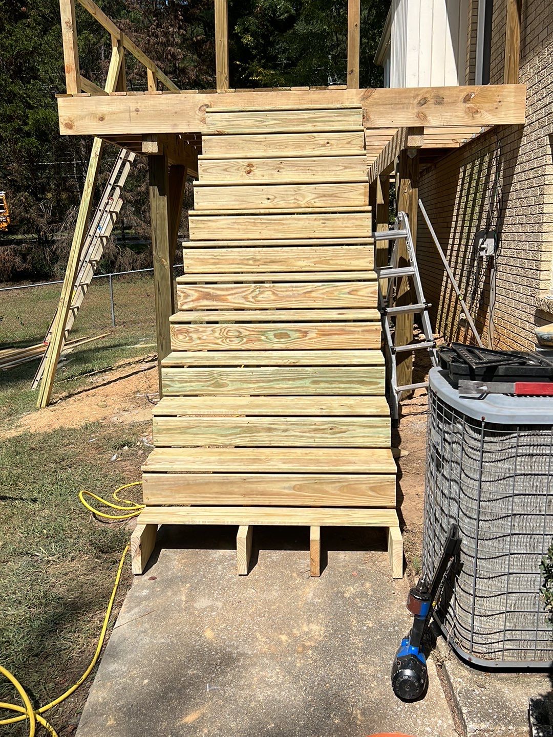 Split Rail Trail - Deck Installation  by Pillar and Pine