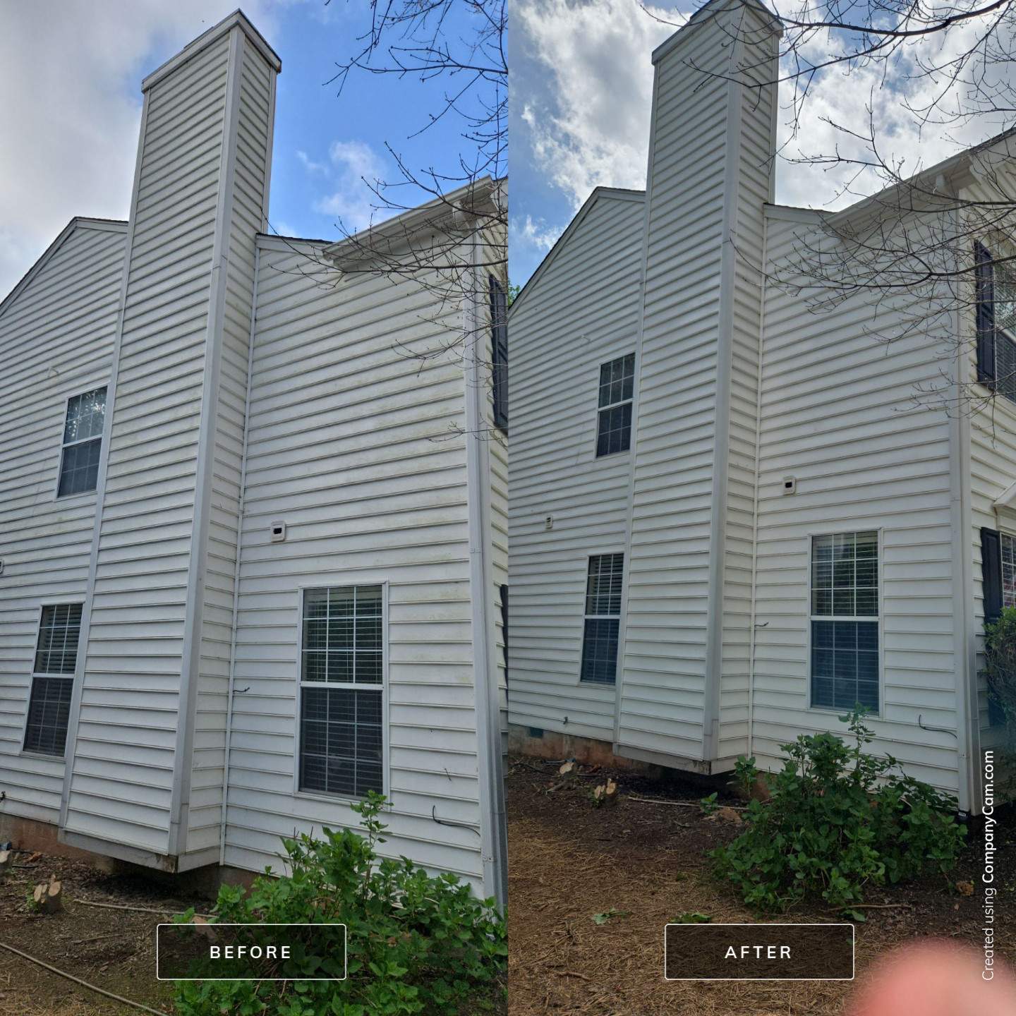 House Wash using cleaner by Power Wash Masters LLC