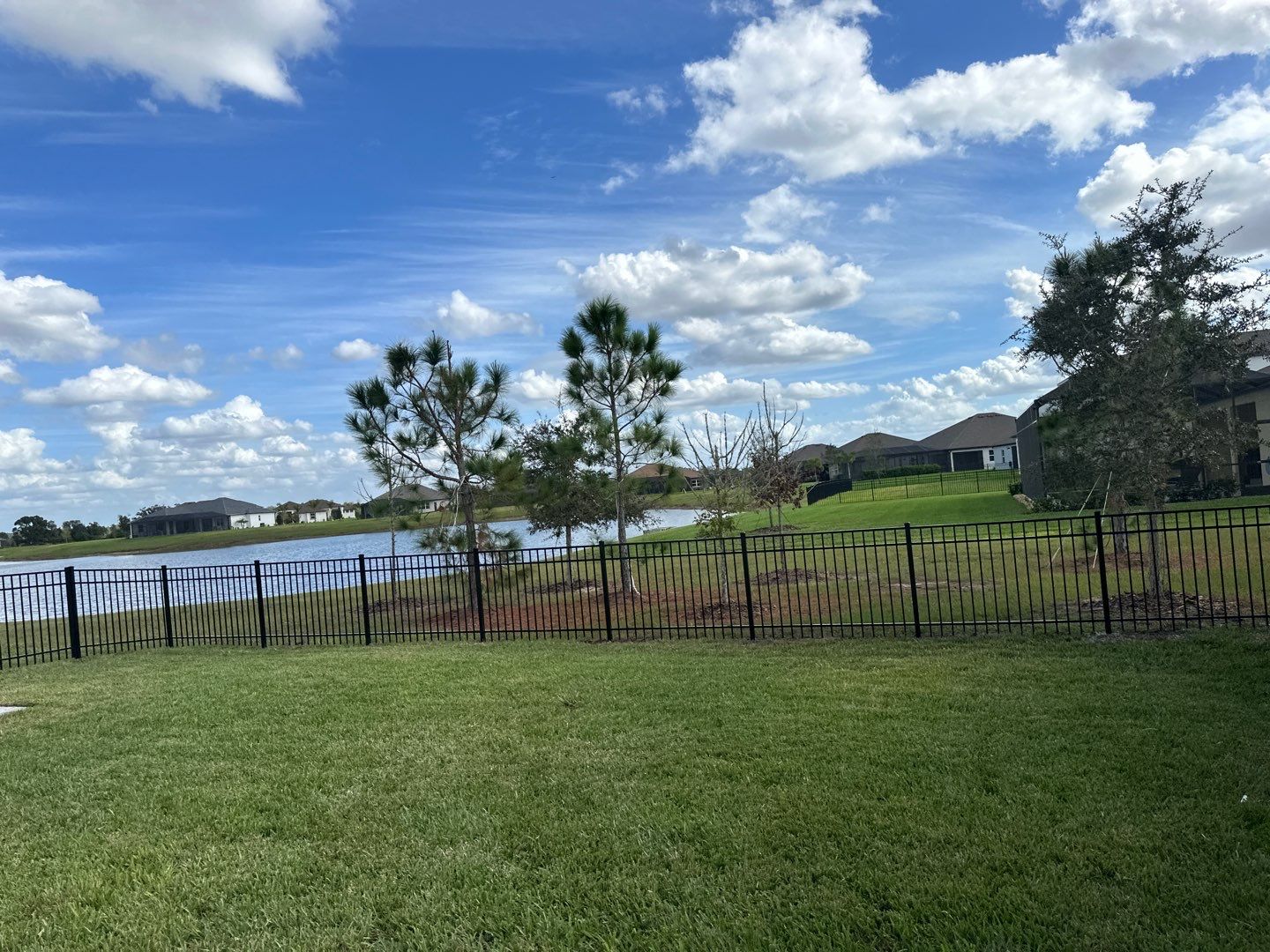 The Reserve at Twin Rivers Black Aluminum Fence Installation In Parrish, FL by Asap fence and gates, LLC