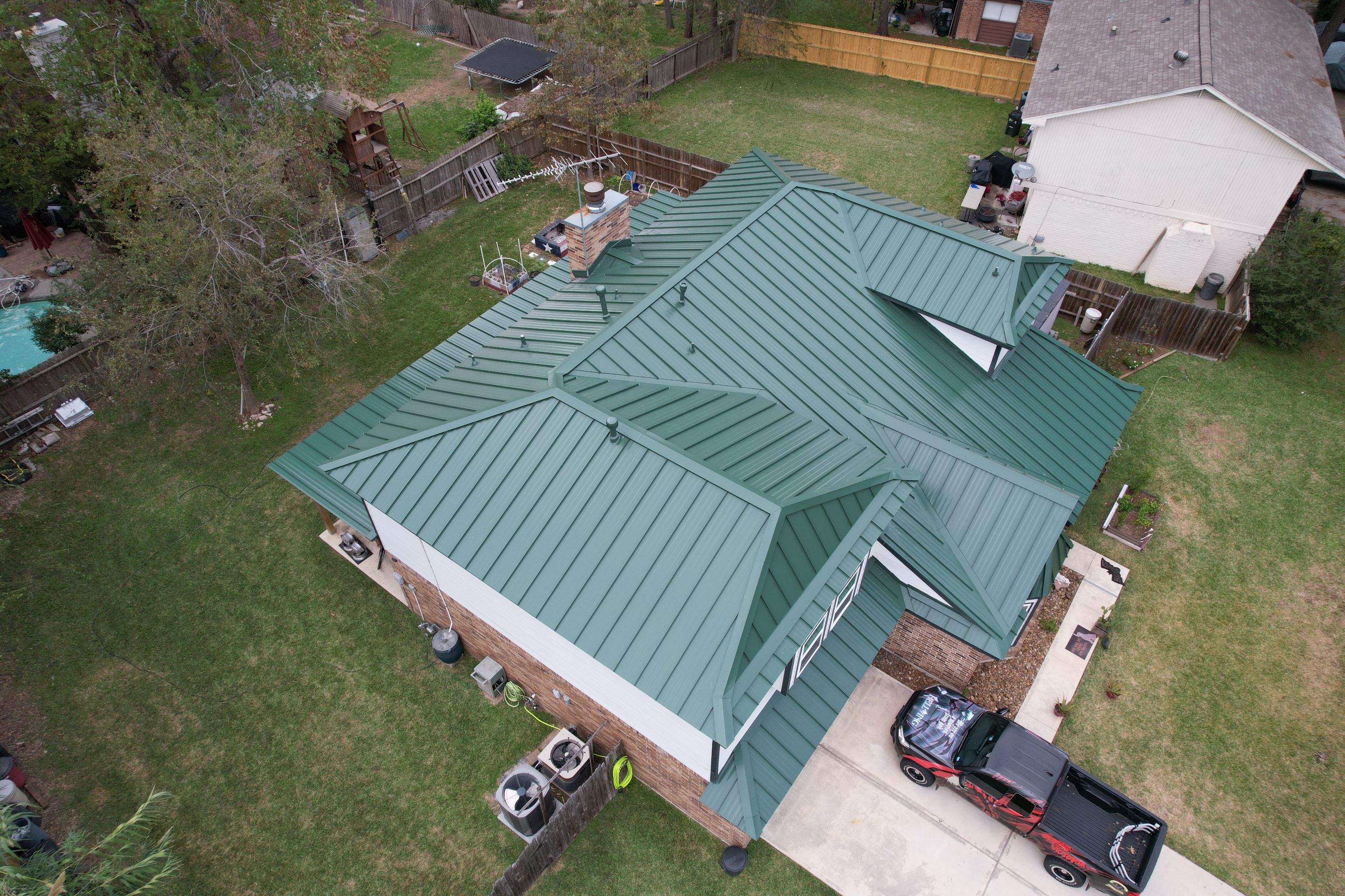 Standing Seam Metal Green by STX Roofing