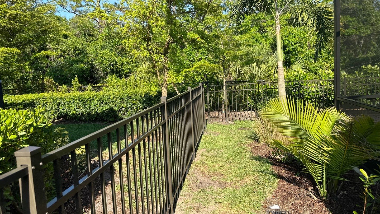 Aluminum Fence Installation using Black 3 Rail Aluminum Fence by Asap fence and gates, LLC
