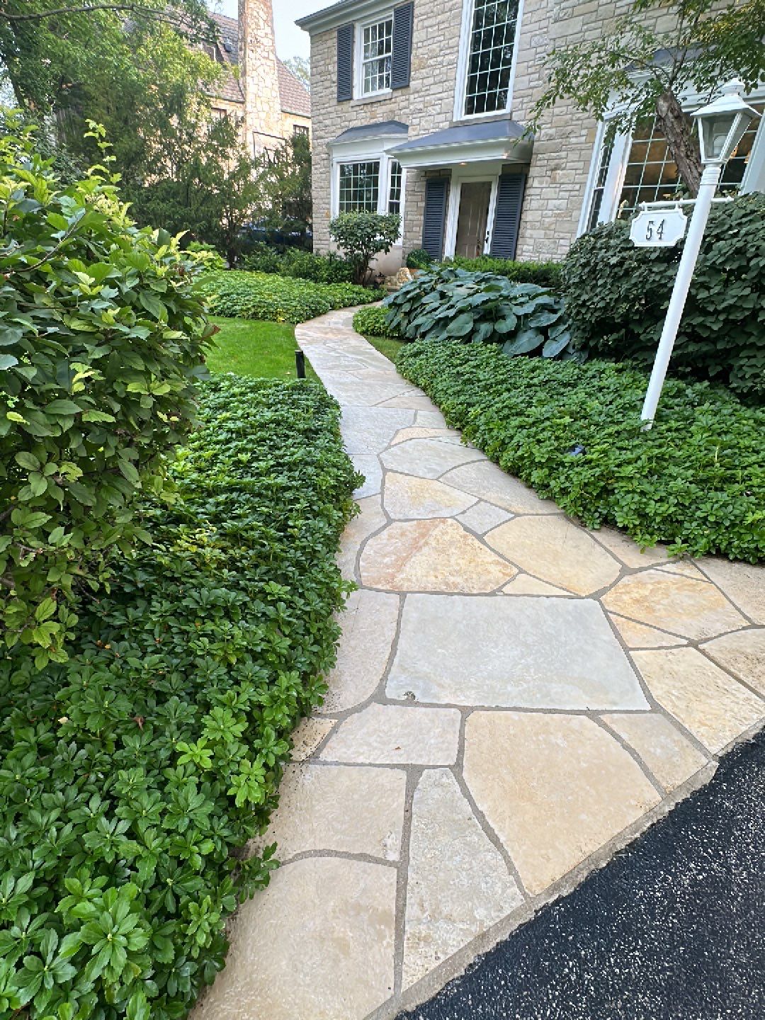 natural stone cleaning using Algaecide, soft wash soap by Northern Power Washing LLC.
