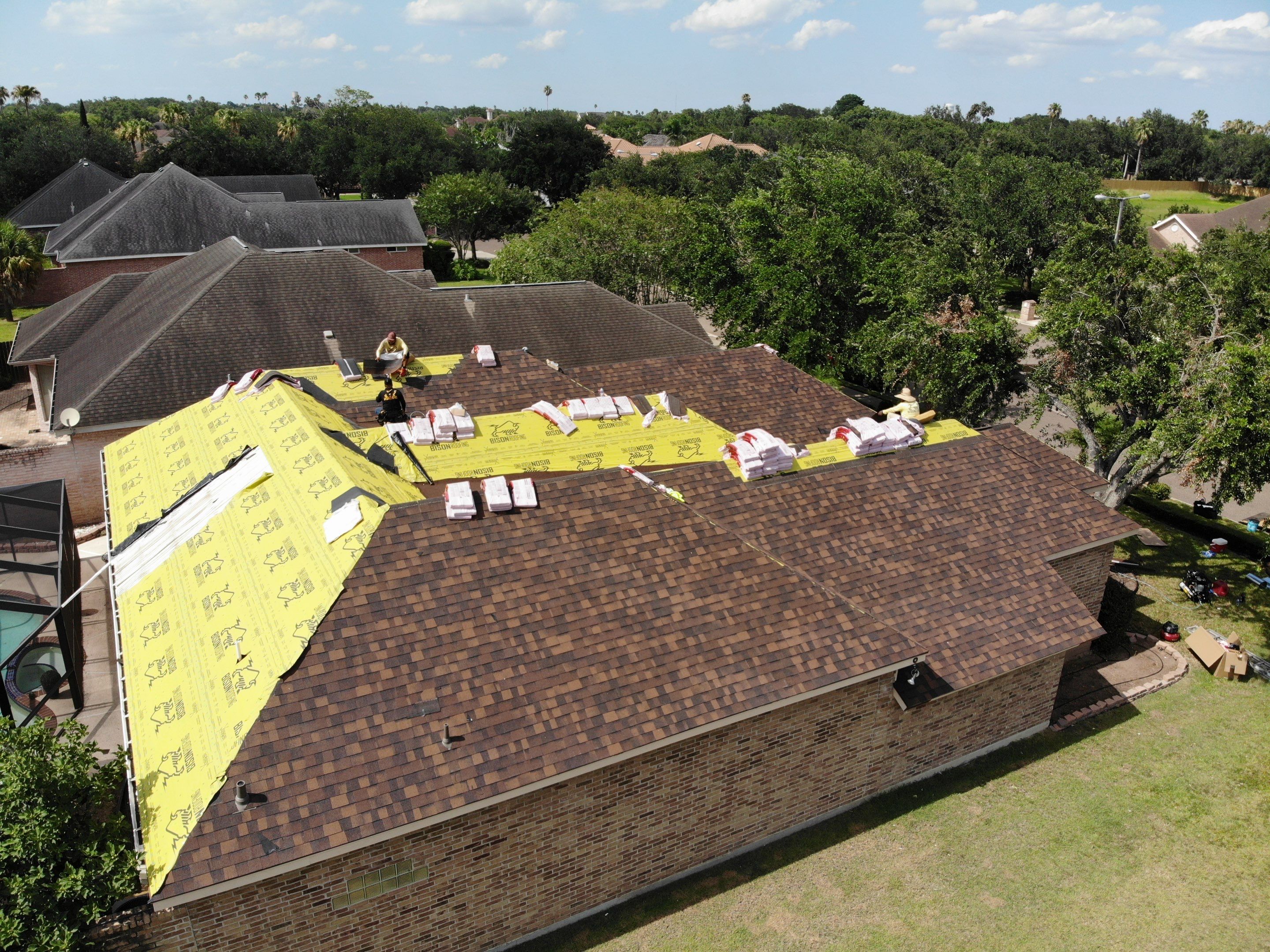 Weslaco Roof Project  by Bison Roofing  