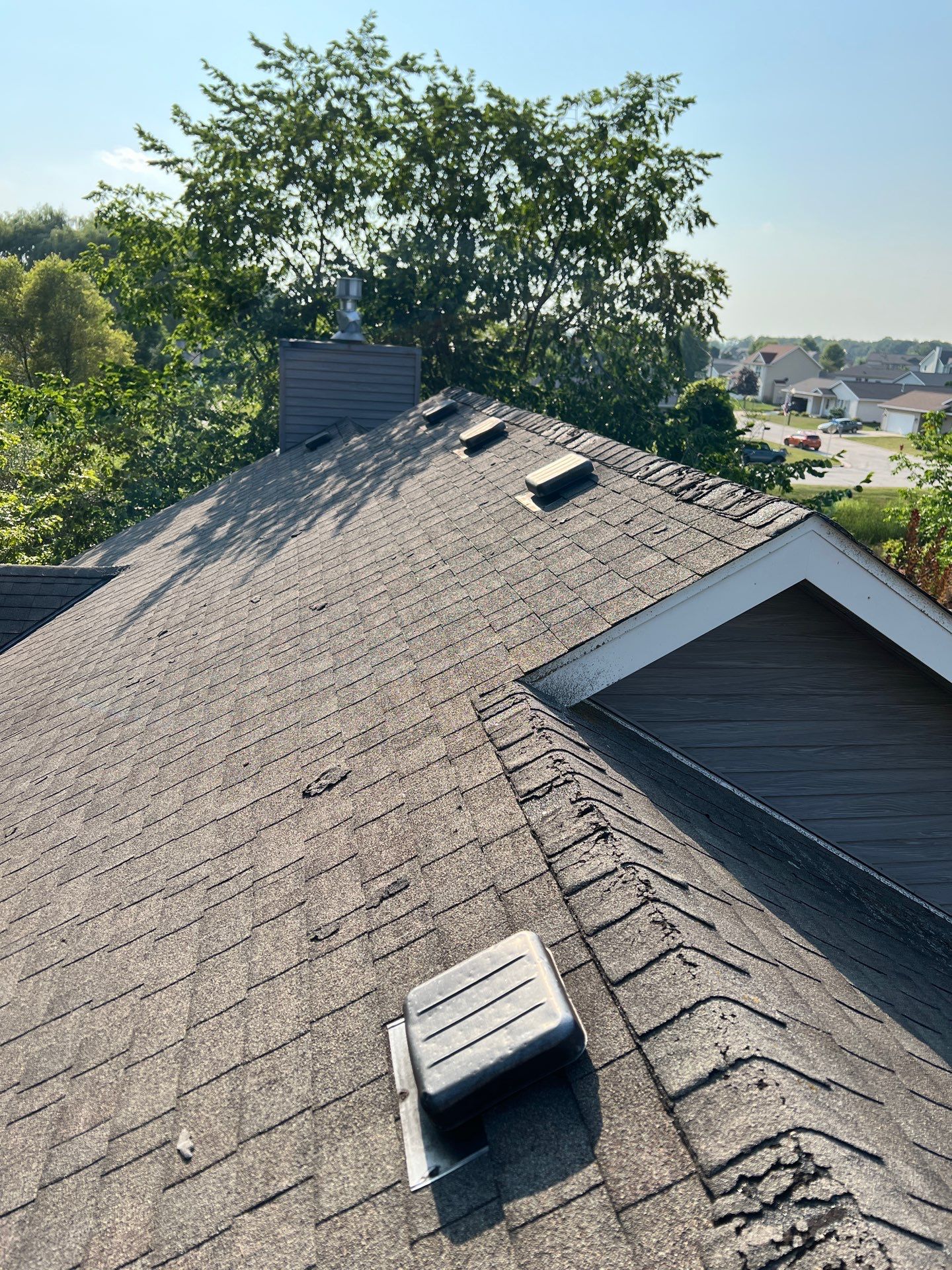 Residential Roof Installation in Sheboygan Falls, WI: GAF Timberline Natural Shadow Shingles & Rain Drop Gutter Protection by Gellings Roofing and Siding LLC