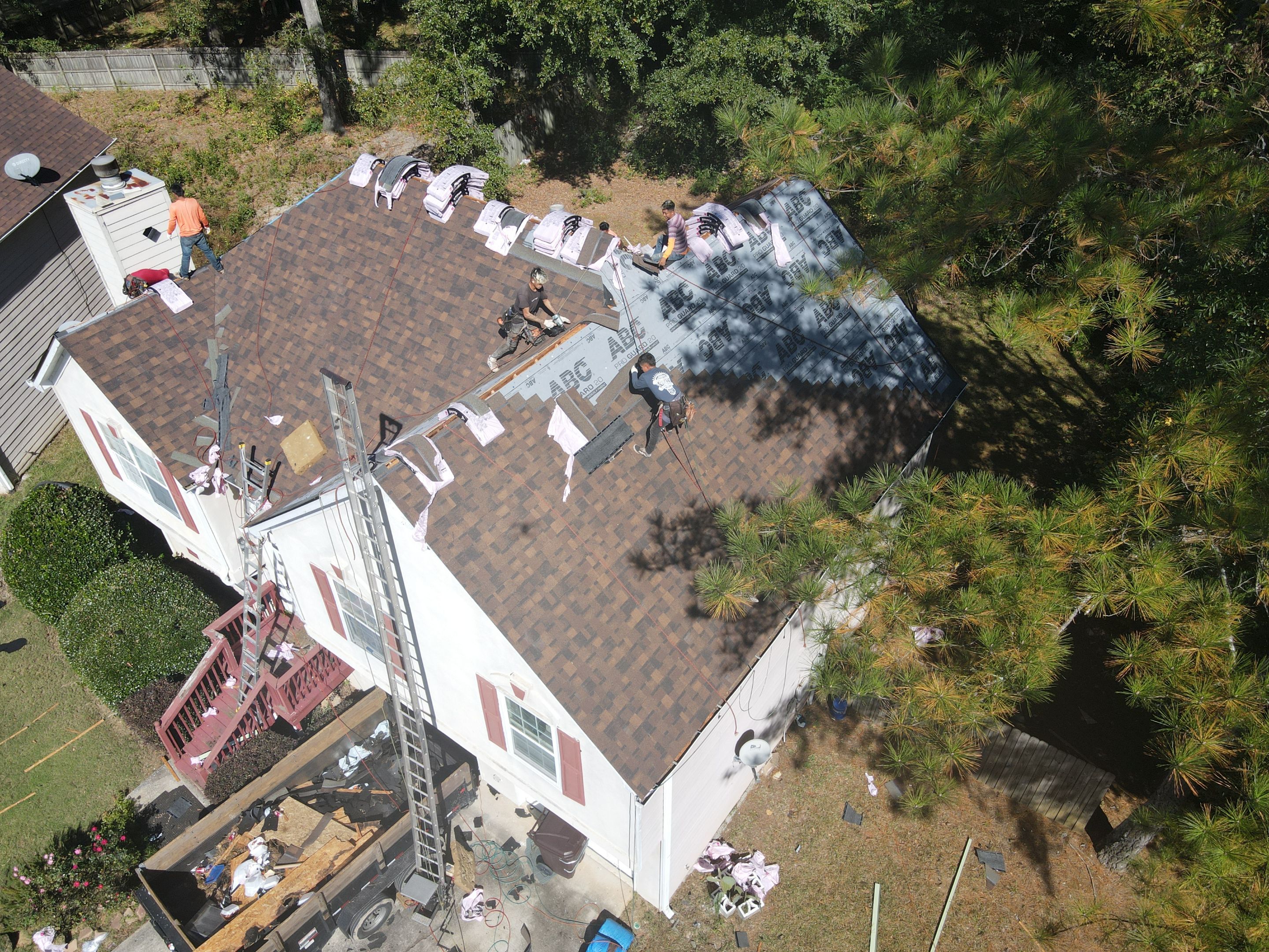 Residential Roofing Installation using Owens Corning by Inspector Roofing and Restoration