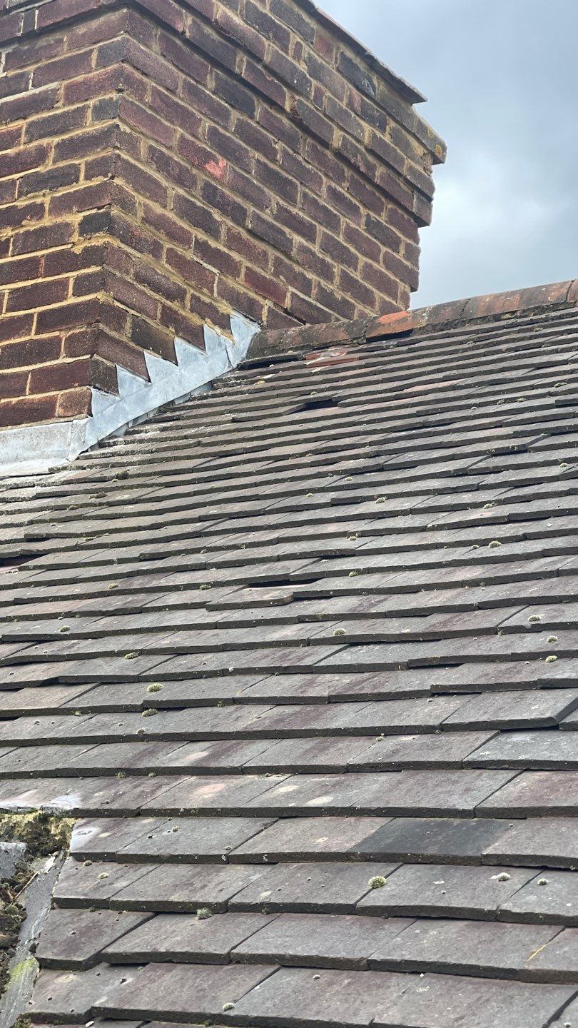 Roof Scraping- Moss Remaval - Biocide using Moss Scraper Blades by Ges Exterior Cleaning ltd