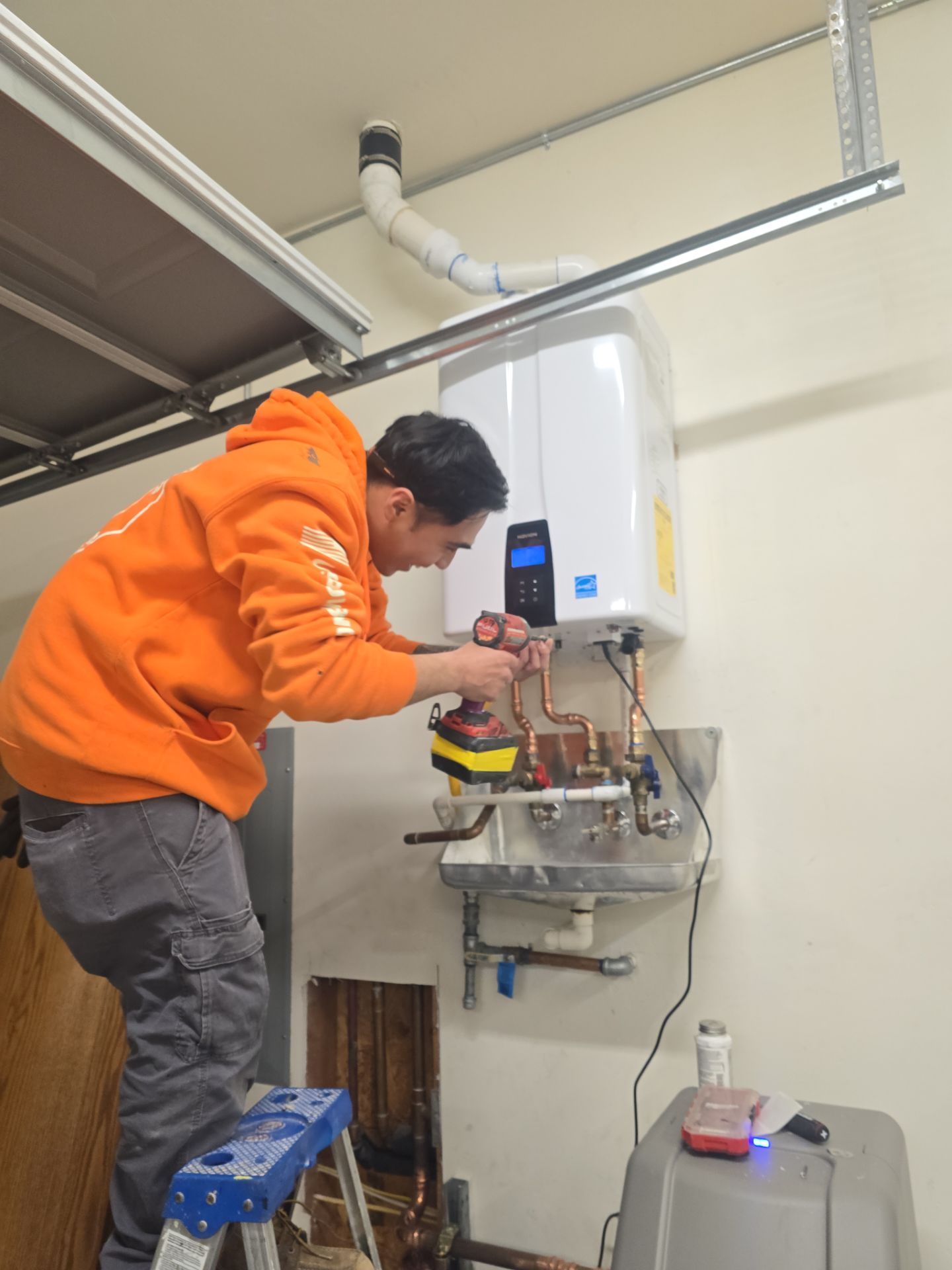 Water Softener, Moen Flo, and Tankless Water Heater Installation by Us Plumbing
