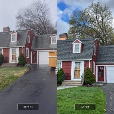 Show stopping shingles professionally and efficiently installed by DiGiorgi Roofing & Siding INC