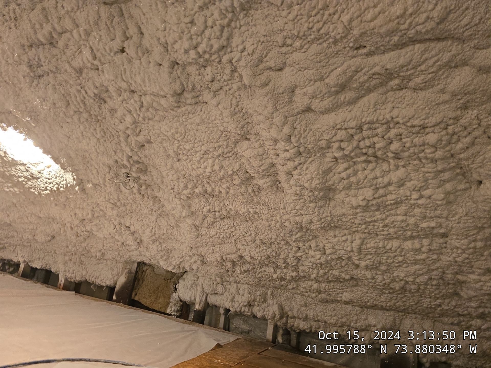 Attic Insulation using open cell spray foam by NYS Foam & Energy