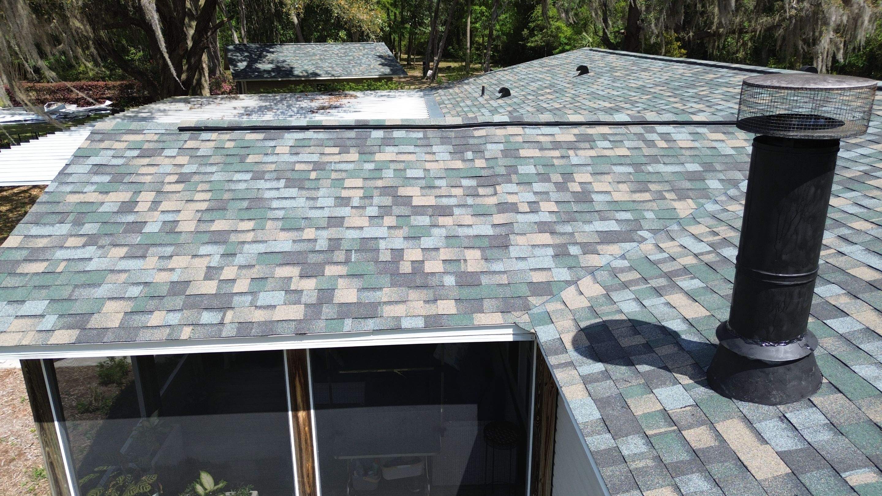 New Evergreen Mist Roof Replacement in Reddick, FL by Brehm Roofing