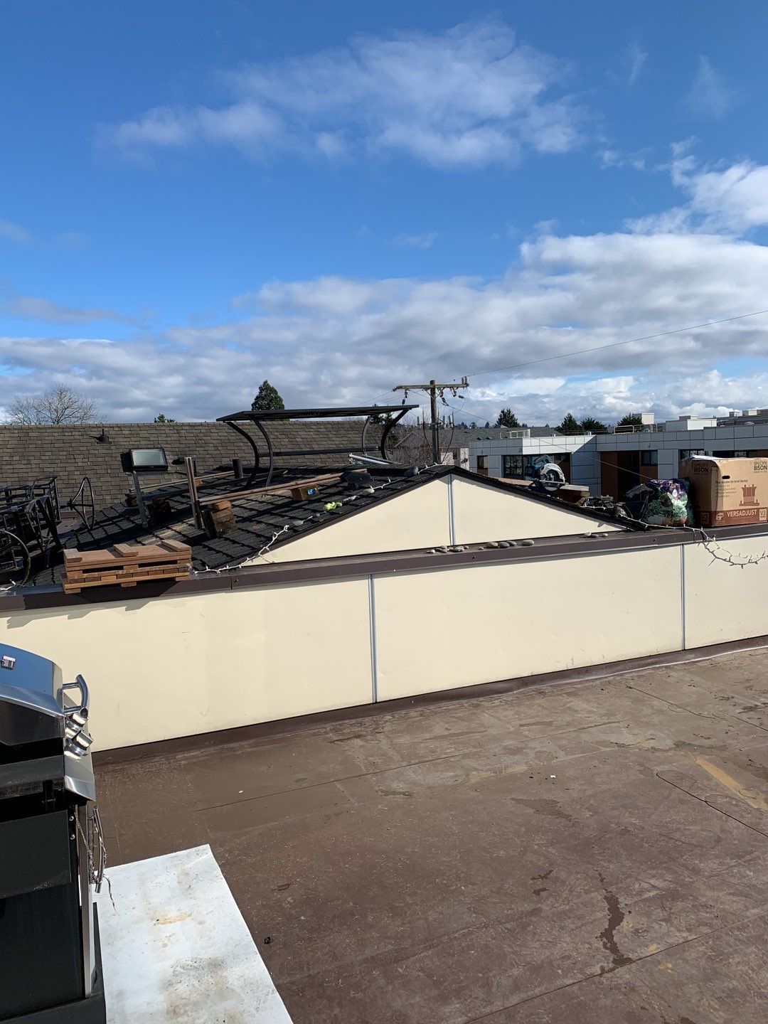 Ballard Rooftop Deck using IPE Tiles by Alki deck builders