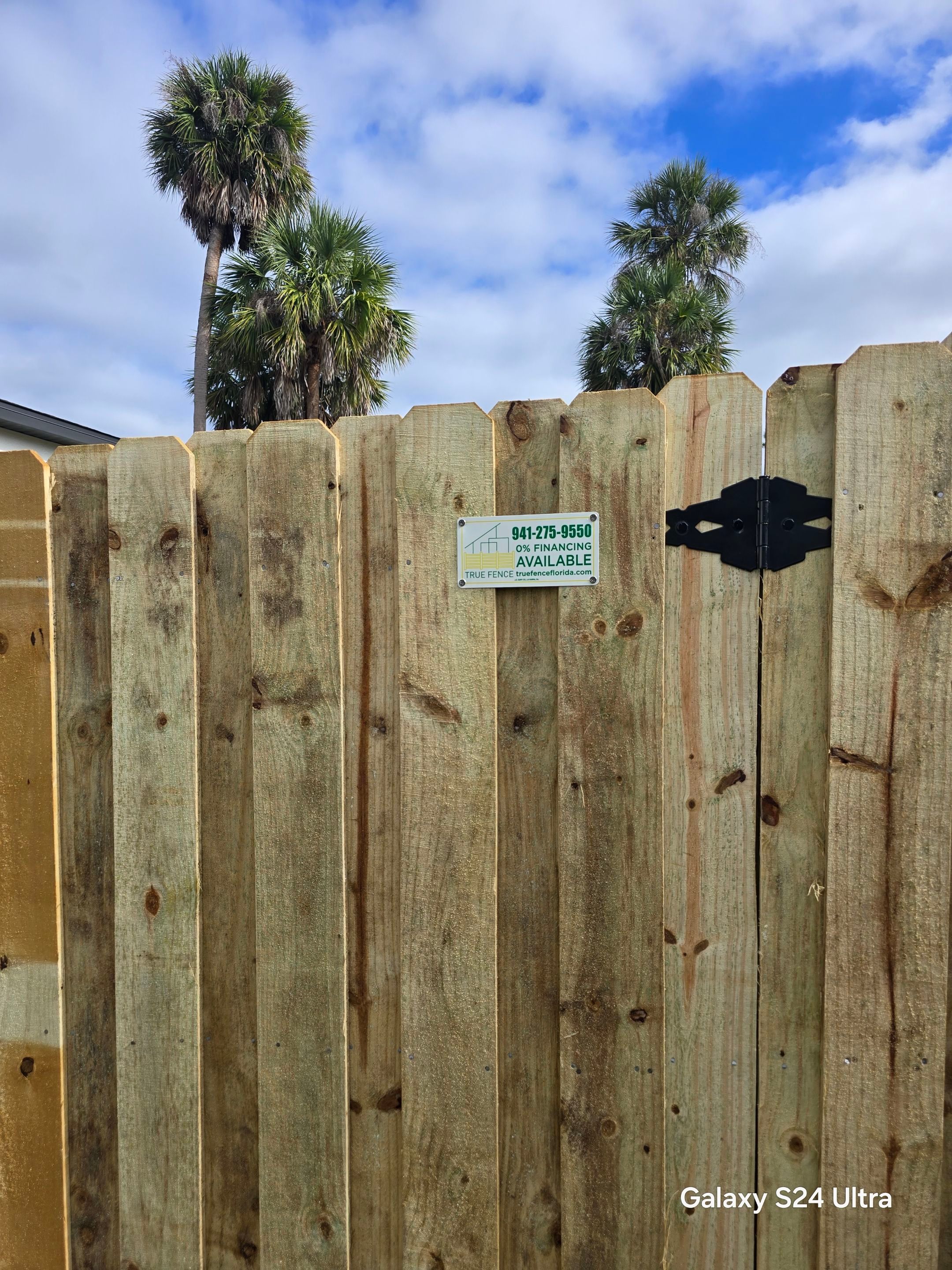 Wood Fence Install in North Port by True Fence LLC