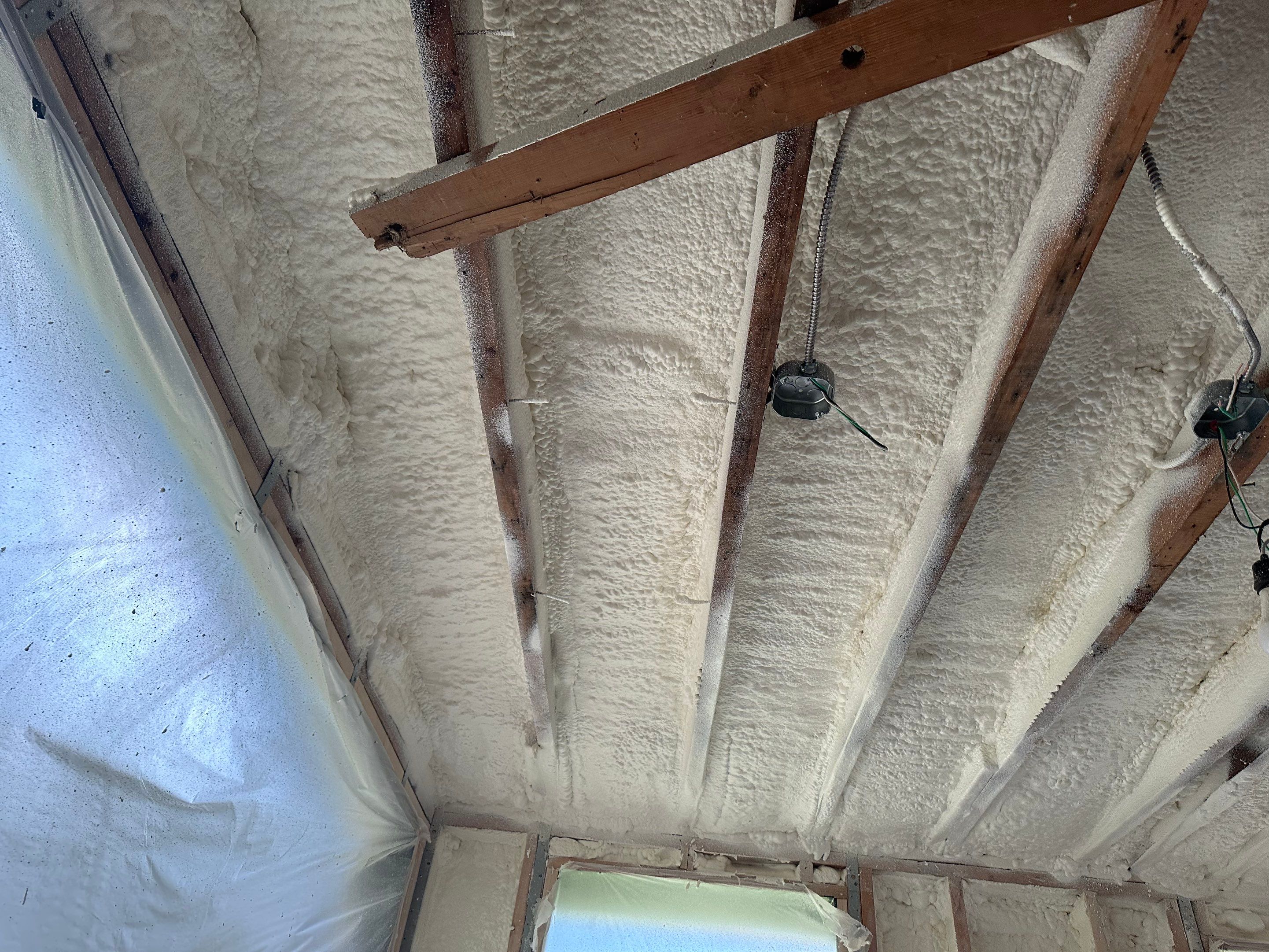 Attic Insulation using Closed Cell Spray Foam by NYS Foam & Energy