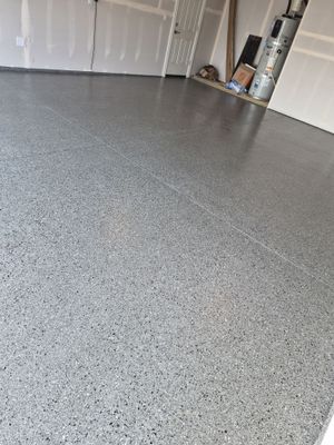 Slate Hybrid Polyurea Garage Floor Coating in Spokane