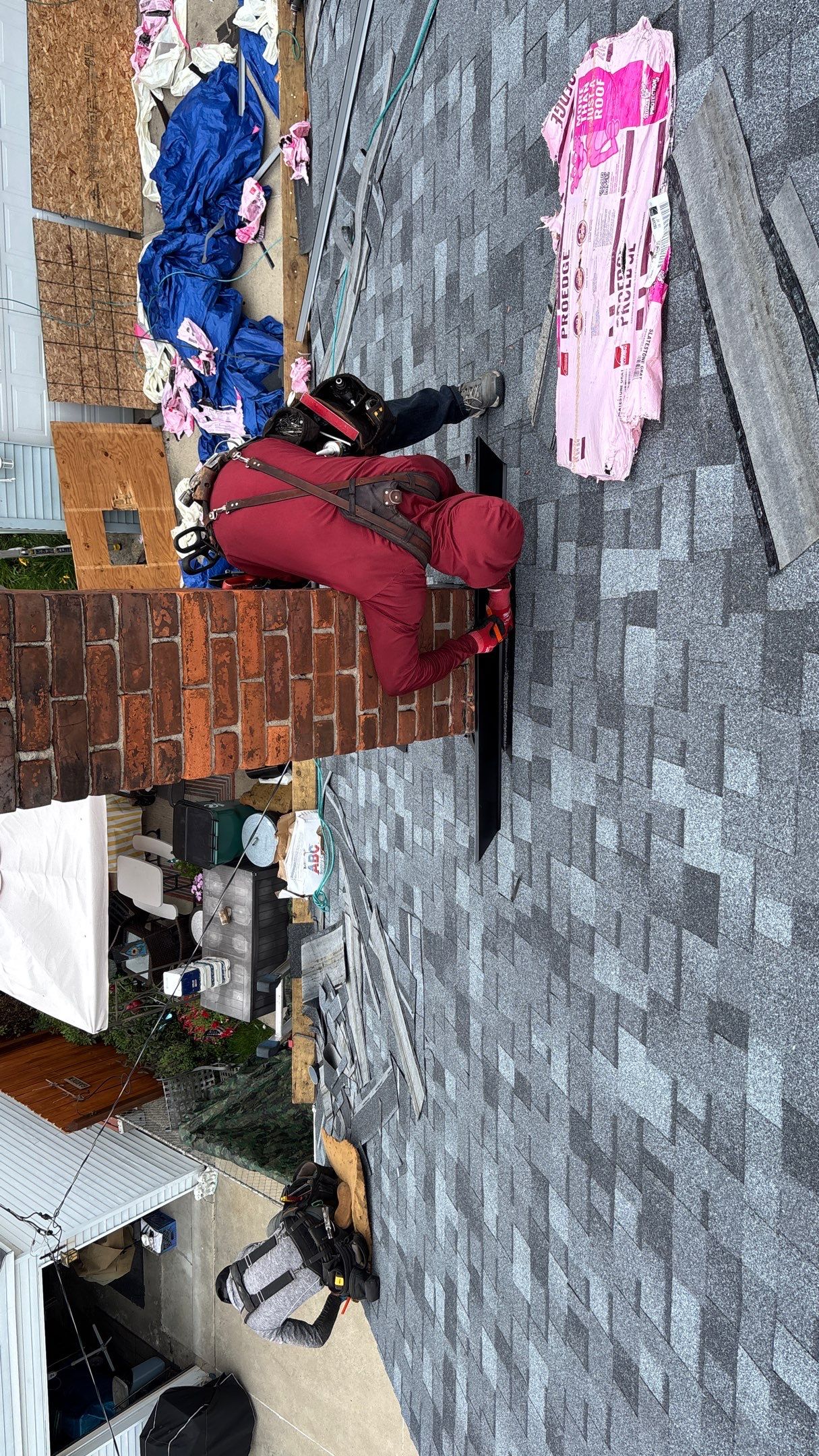 Roof Replacement using Owens Corning Slatestone Gray by 180 Contractors