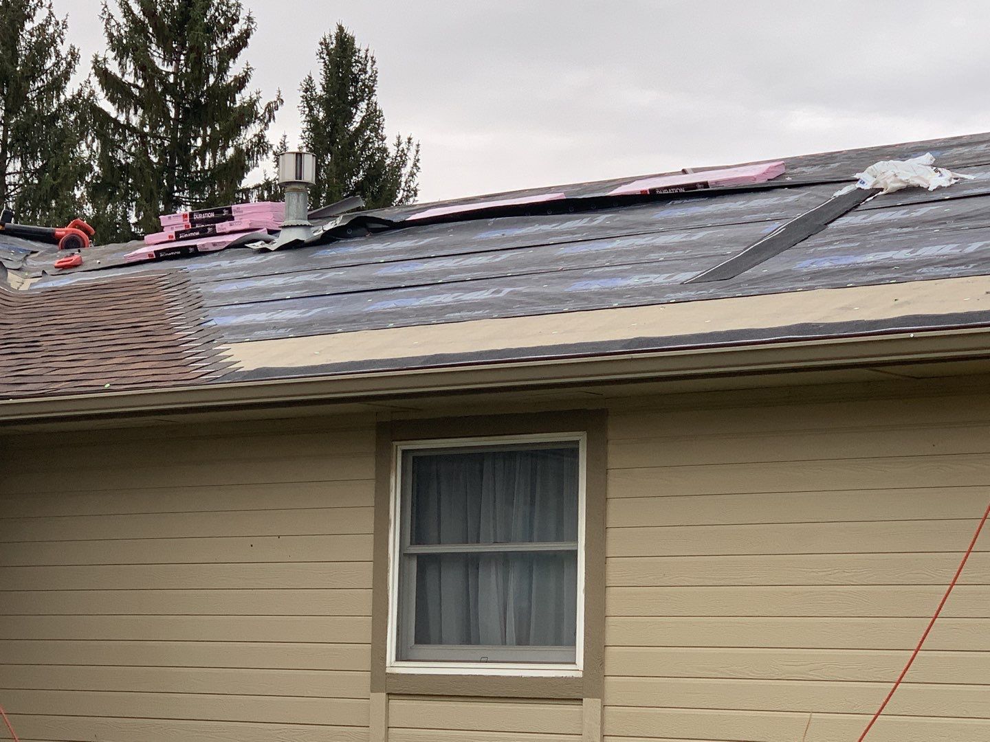 Star Idaho Single level roofing replacement using Duration Brownwood by ID Roofing LLC