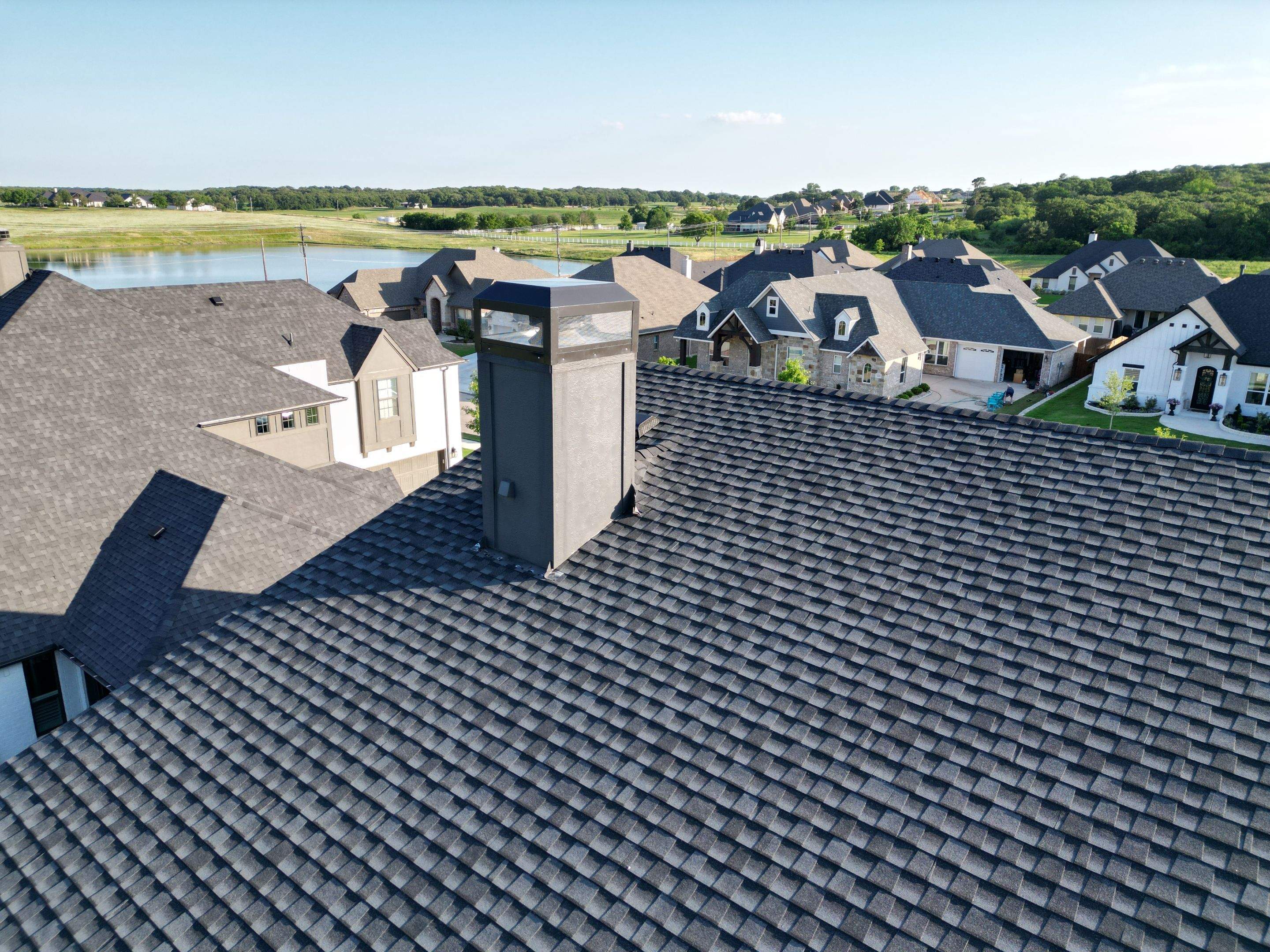 Residential Roofing Installation using GAF Timberline UHDZ Premium Shingles by Harvey Roofing & Construction