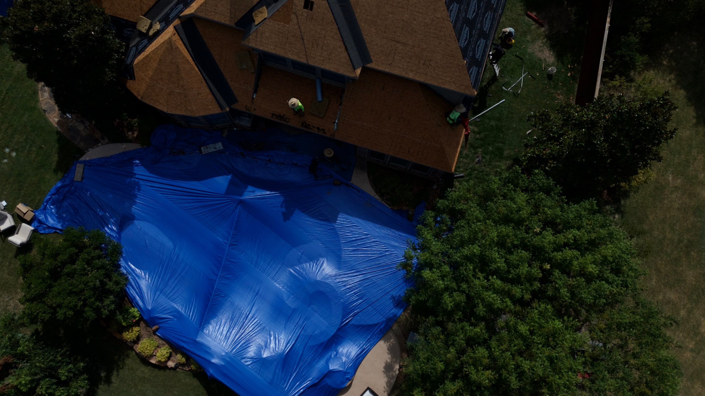 Residential Roof Repair using IKO Dynasty Class 3 Impact Resistant Shingles by Becker Roofing and Exteriors