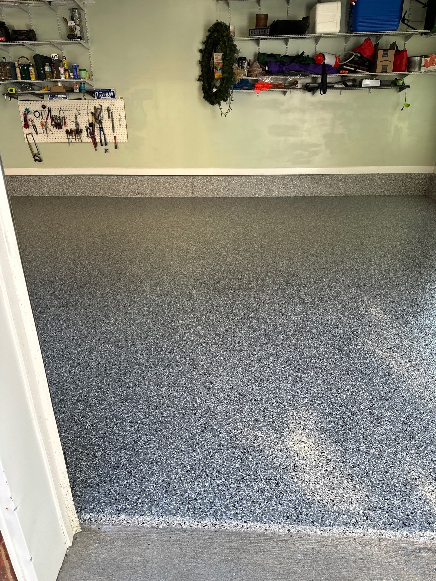 Garage Floor Coating using Wombat by My Garage Floor Guys