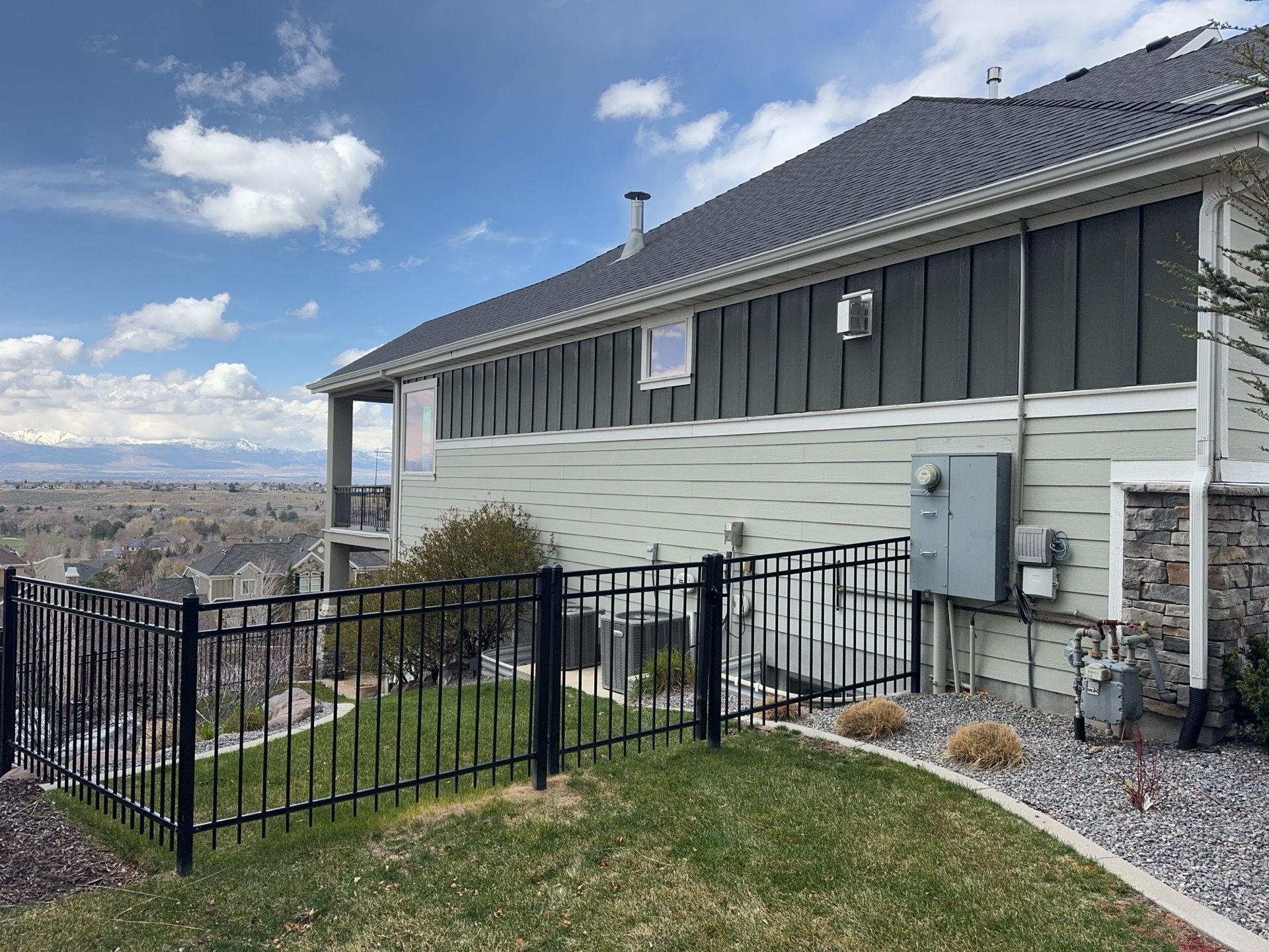 Draper | Hardie Mixed Siding | Custom Green & White by Ideal Siding Utah