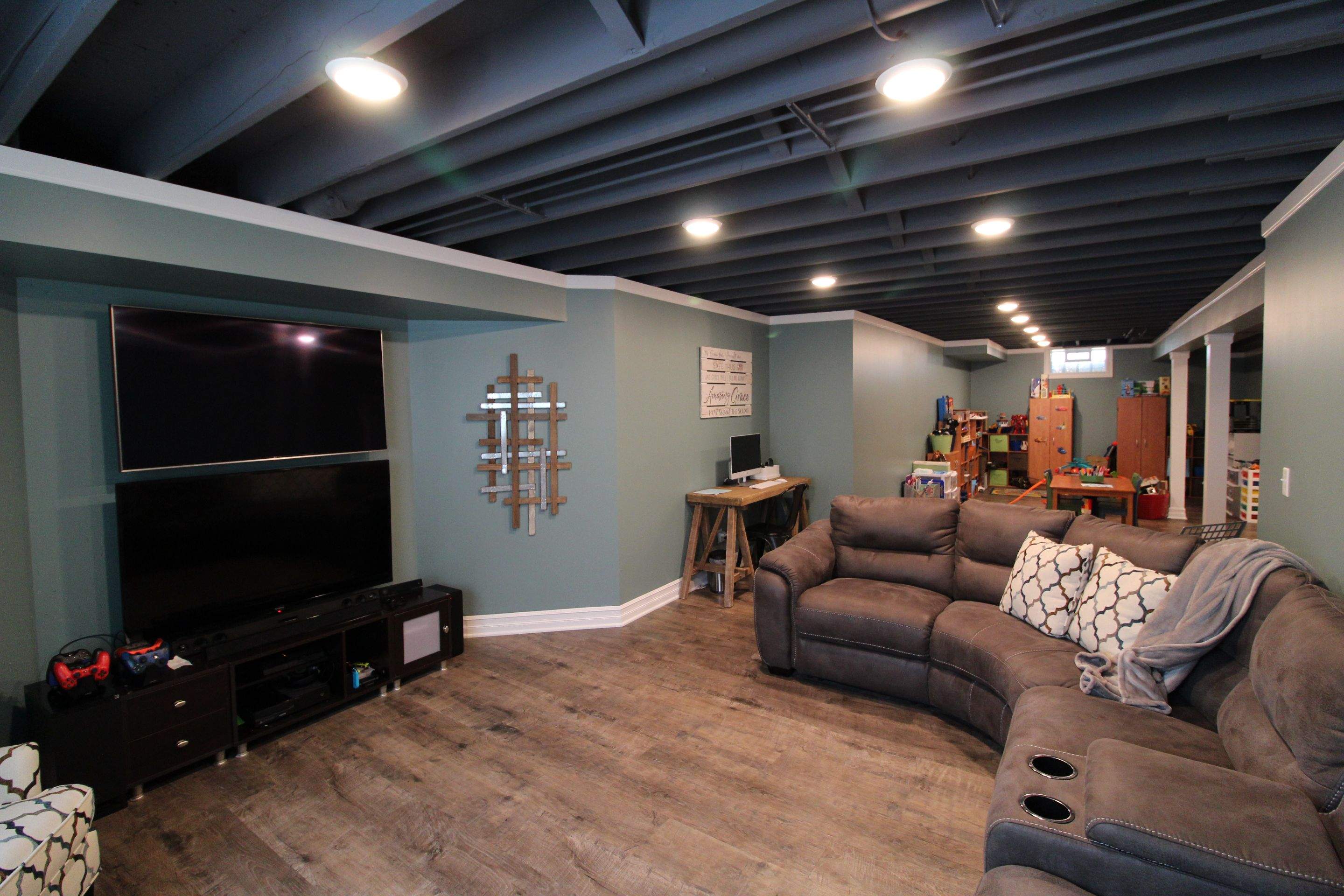 Basement Remodel by Ivy Lea Construction