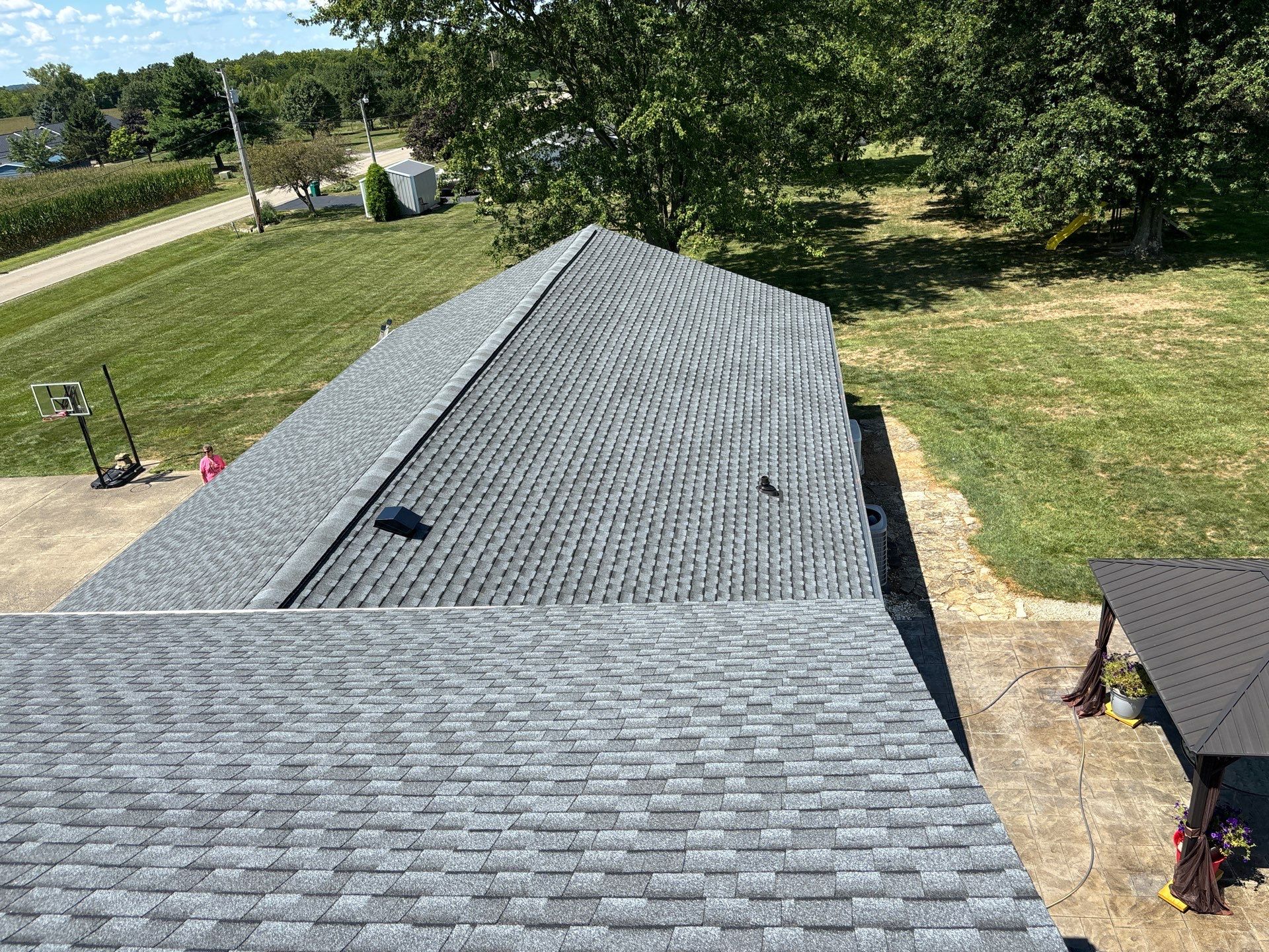Residential Roofing Installation using Timberline UHDZ Shingles - Pewter Gray by RoofX 